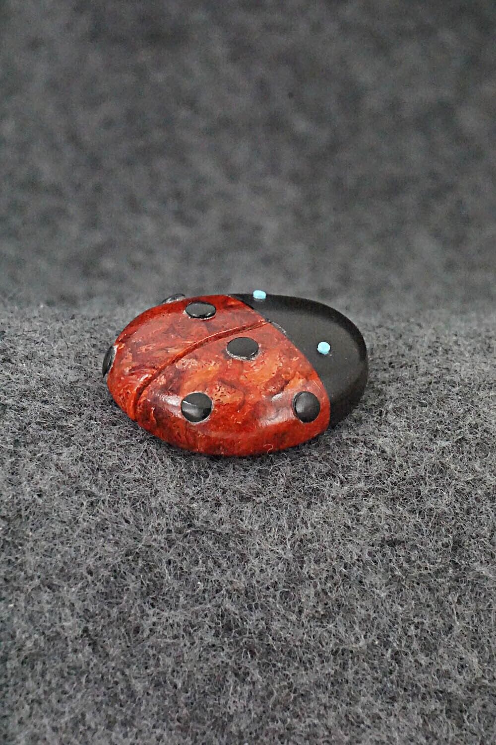 Ladybug Zuni Fetish Carving - Reynold Lunasee