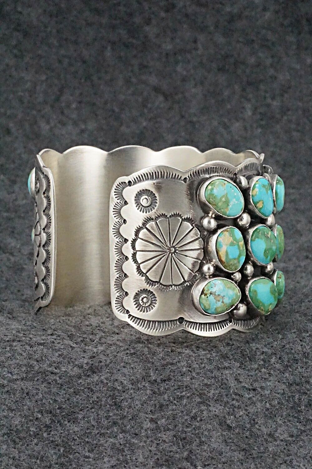 Turquoise & Sterling Silver Bracelet - Tom Lewis