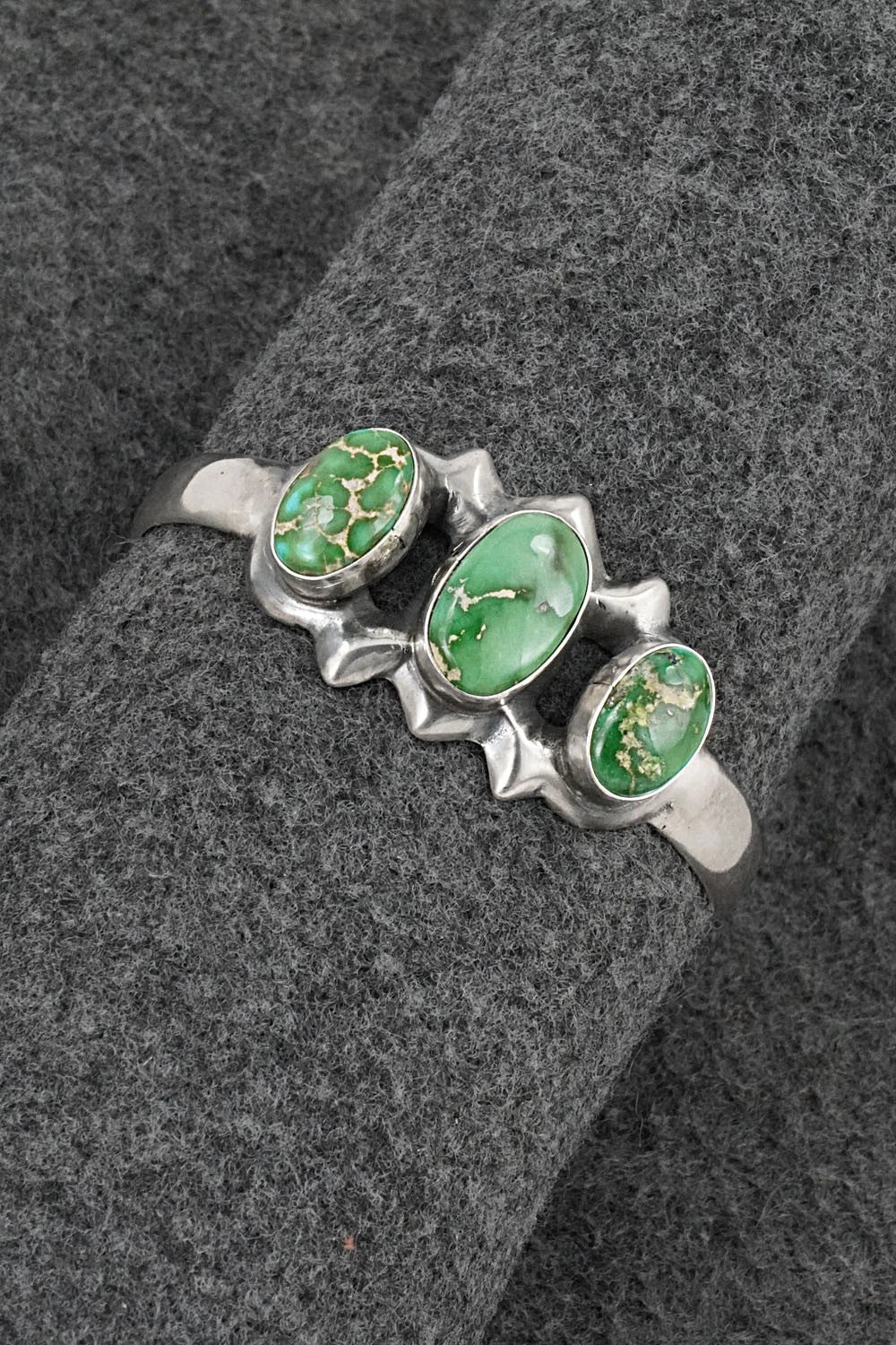 Turquoise & Sterling Silver Bracelet - Eugene Gruber