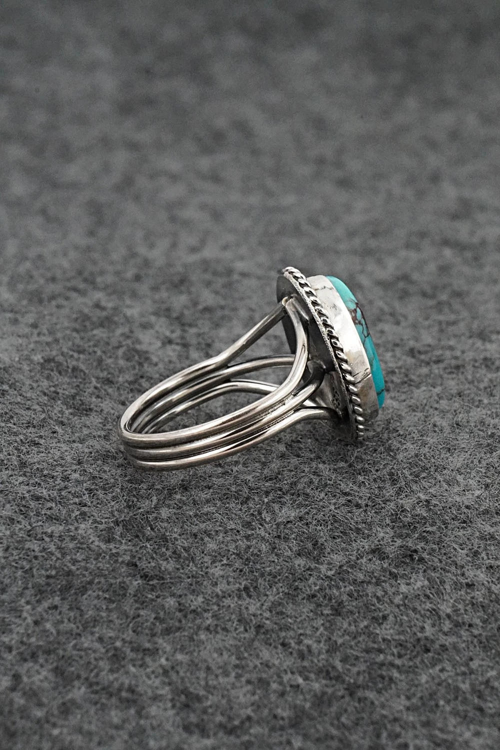Turquoise & Sterling Silver Ring - Rena Begay - Size 7