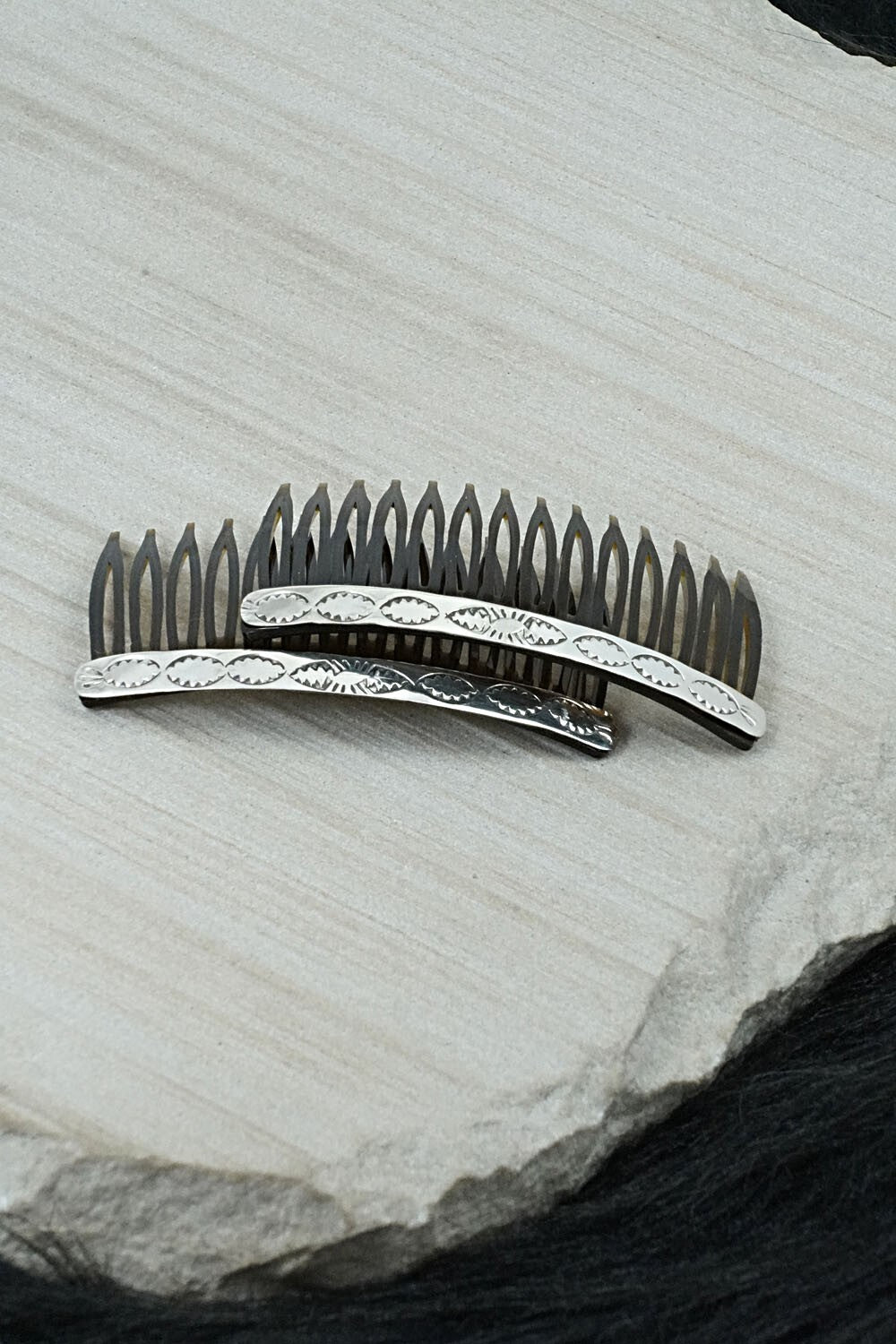 Sterling Silver Hair Combs - Bertha Begay