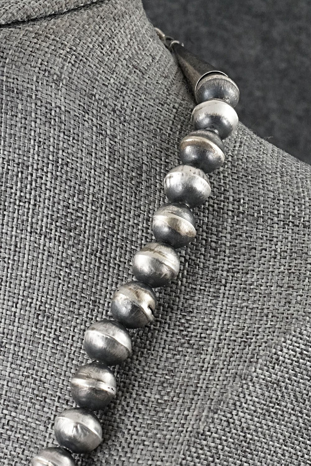 Multi-Stone & Sterling Silver Navajo Pearl Necklace 24" - Vintage