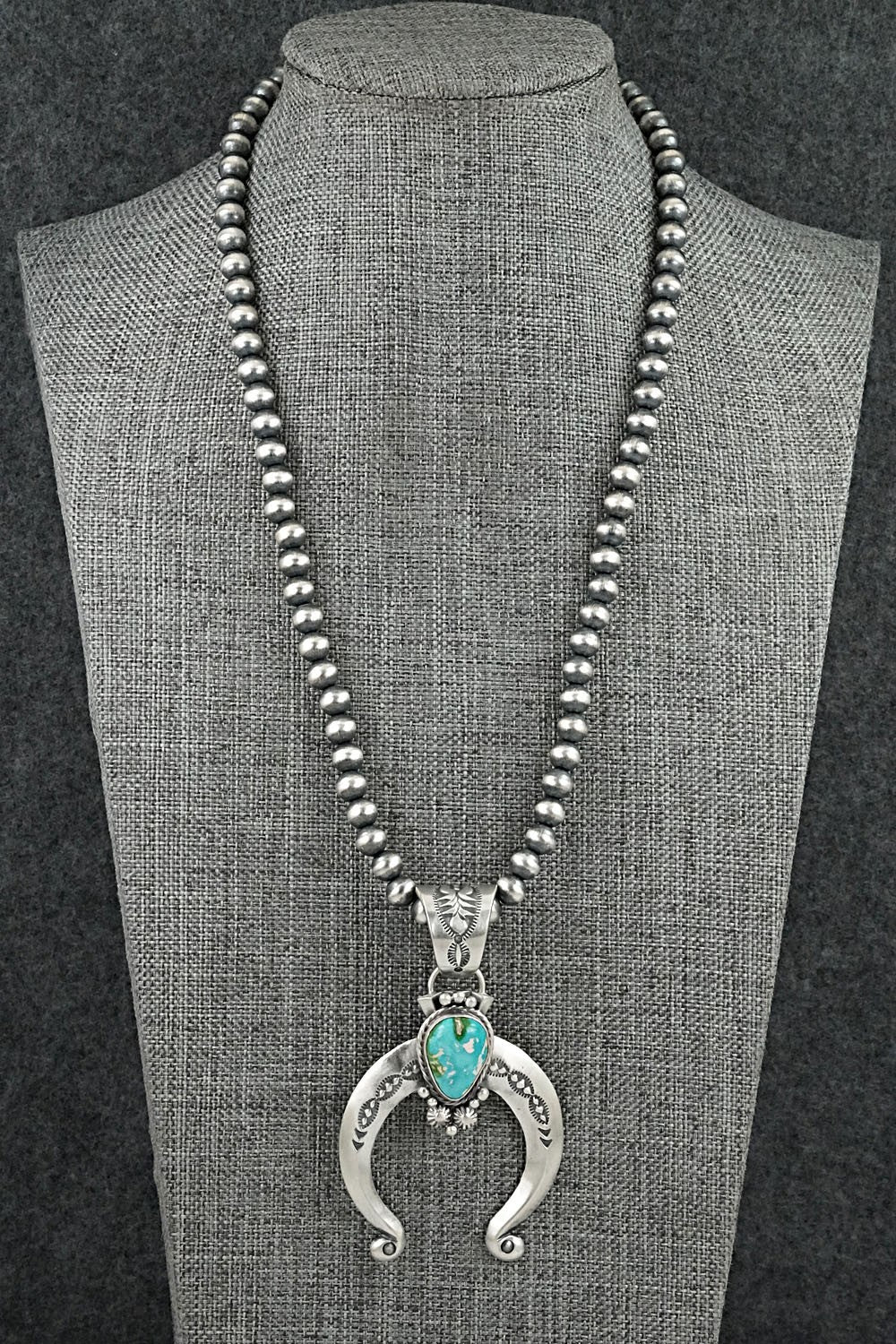 Turquoise & Sterling Silver Necklace - Samuel Yellowhair