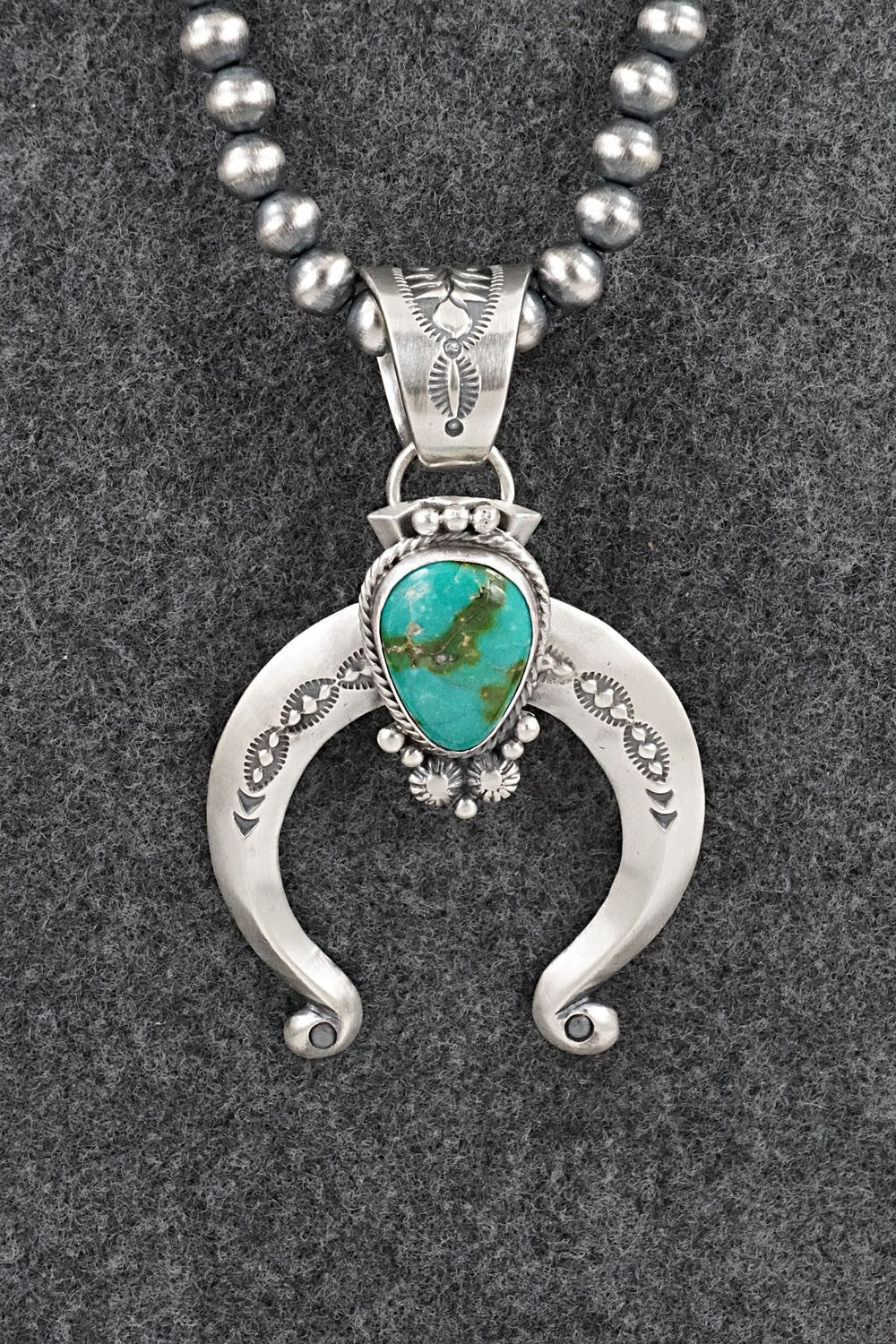 Turquoise & Sterling Silver Necklace - Samuel Yellowhair
