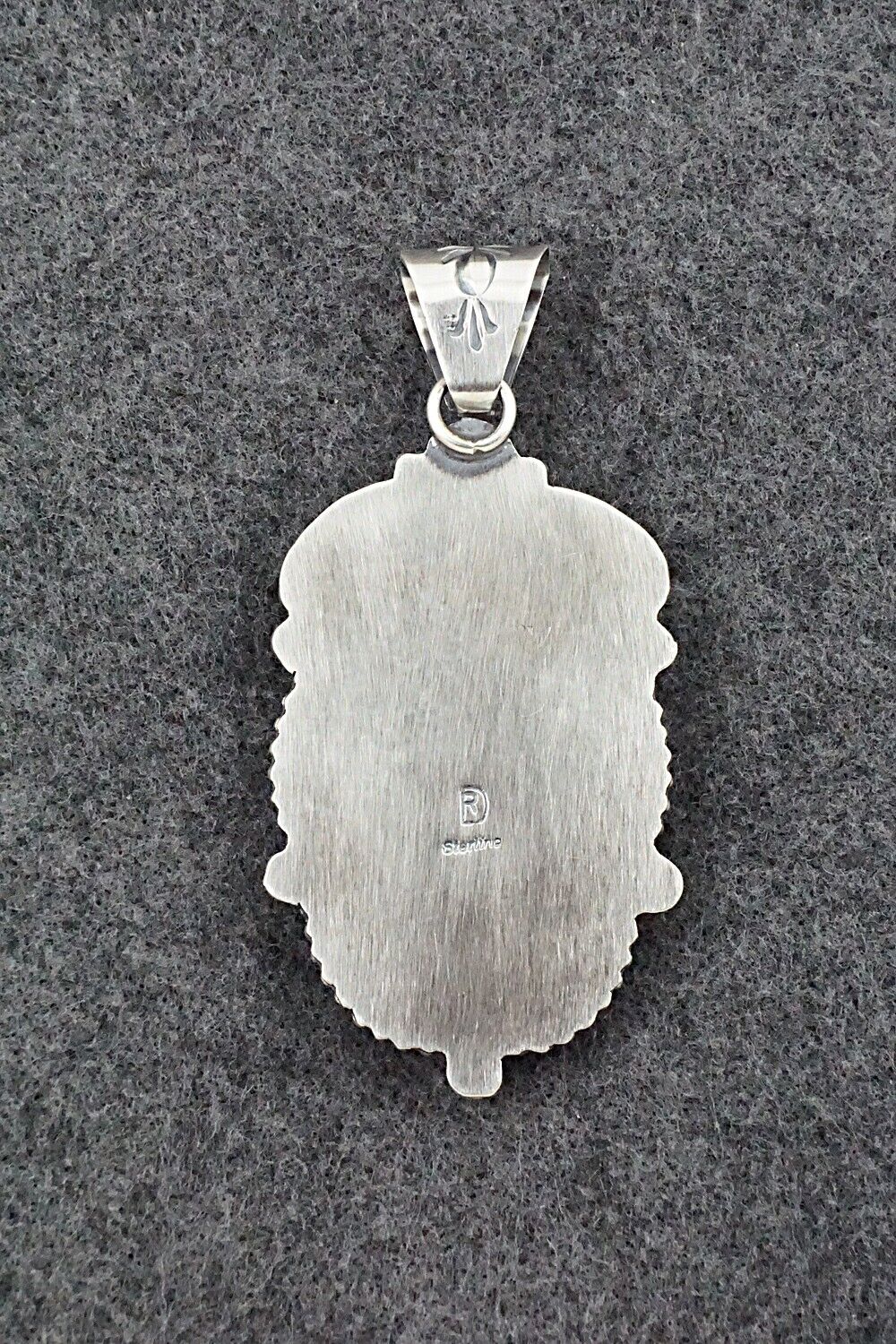 Turquoise & Sterling Silver Pendant - Raymond Delgarito