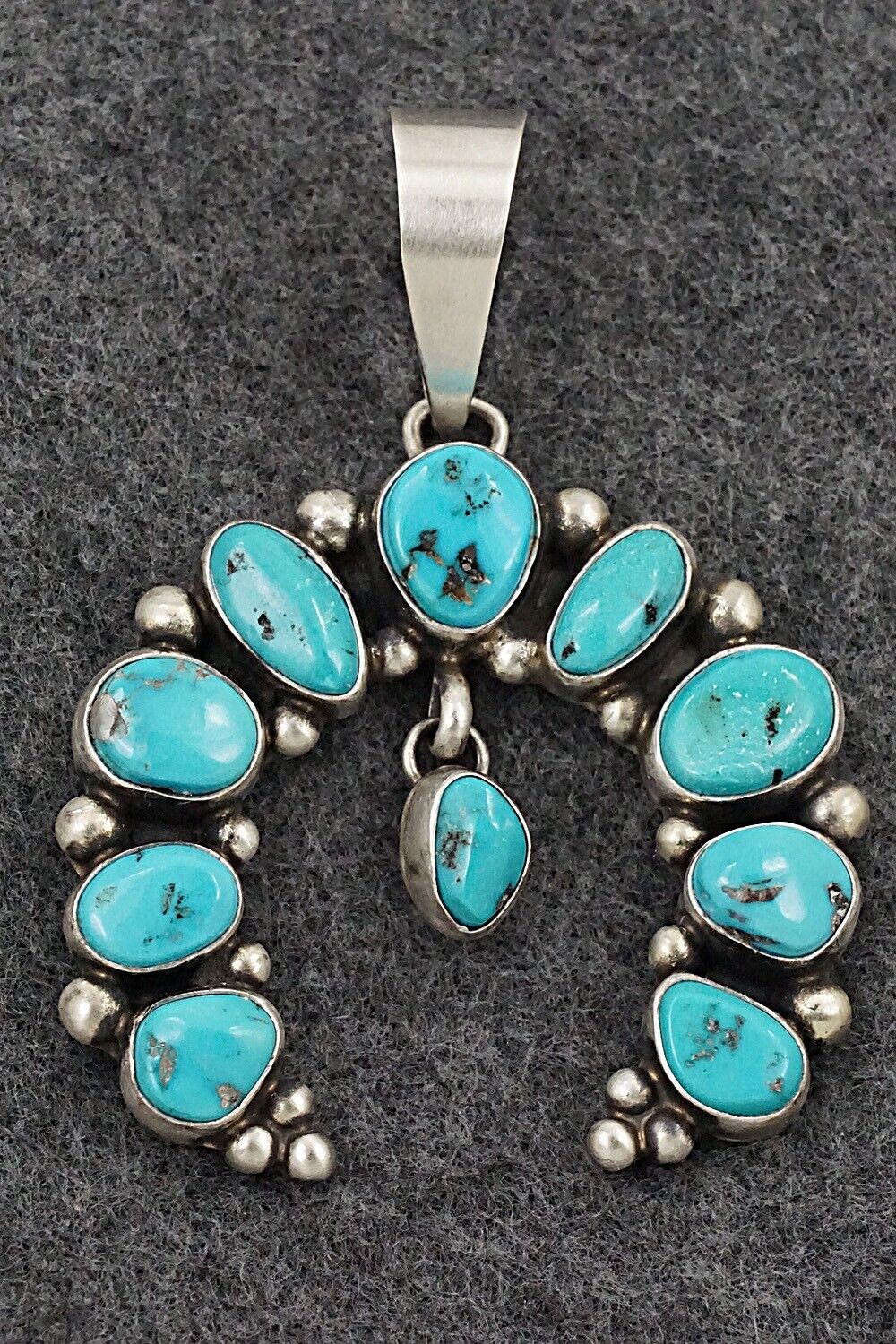 Turquoise & Sterling Silver Pendant - Kathleen Livingston