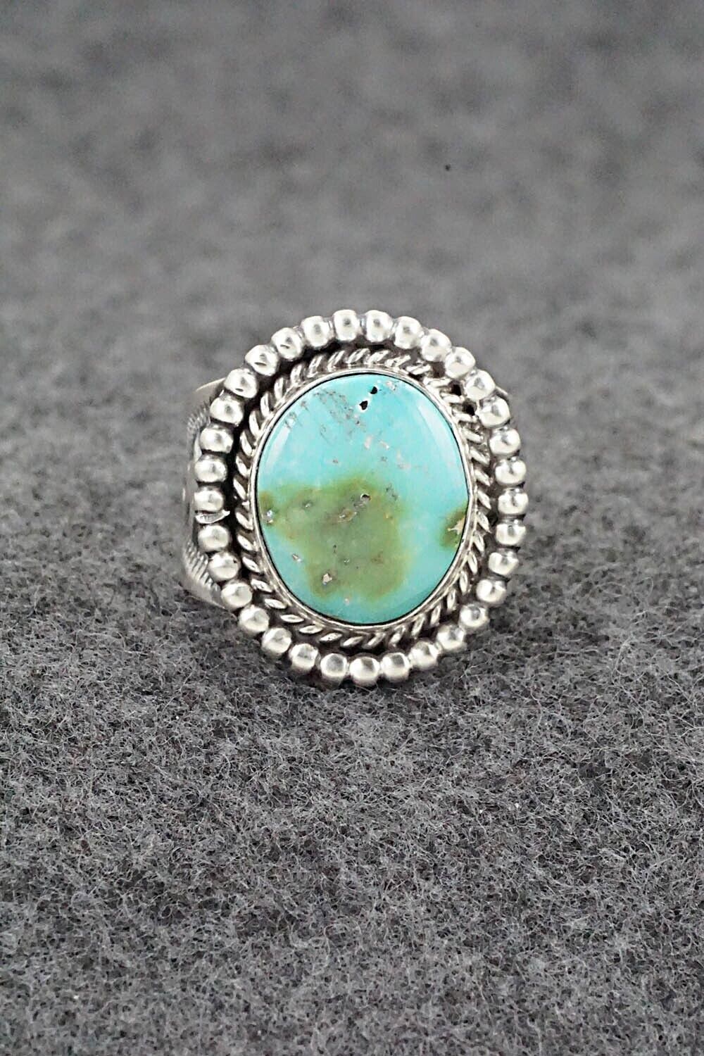 Turquoise & Sterling Silver Ring - Samuel Yellowhair - Size 5.5