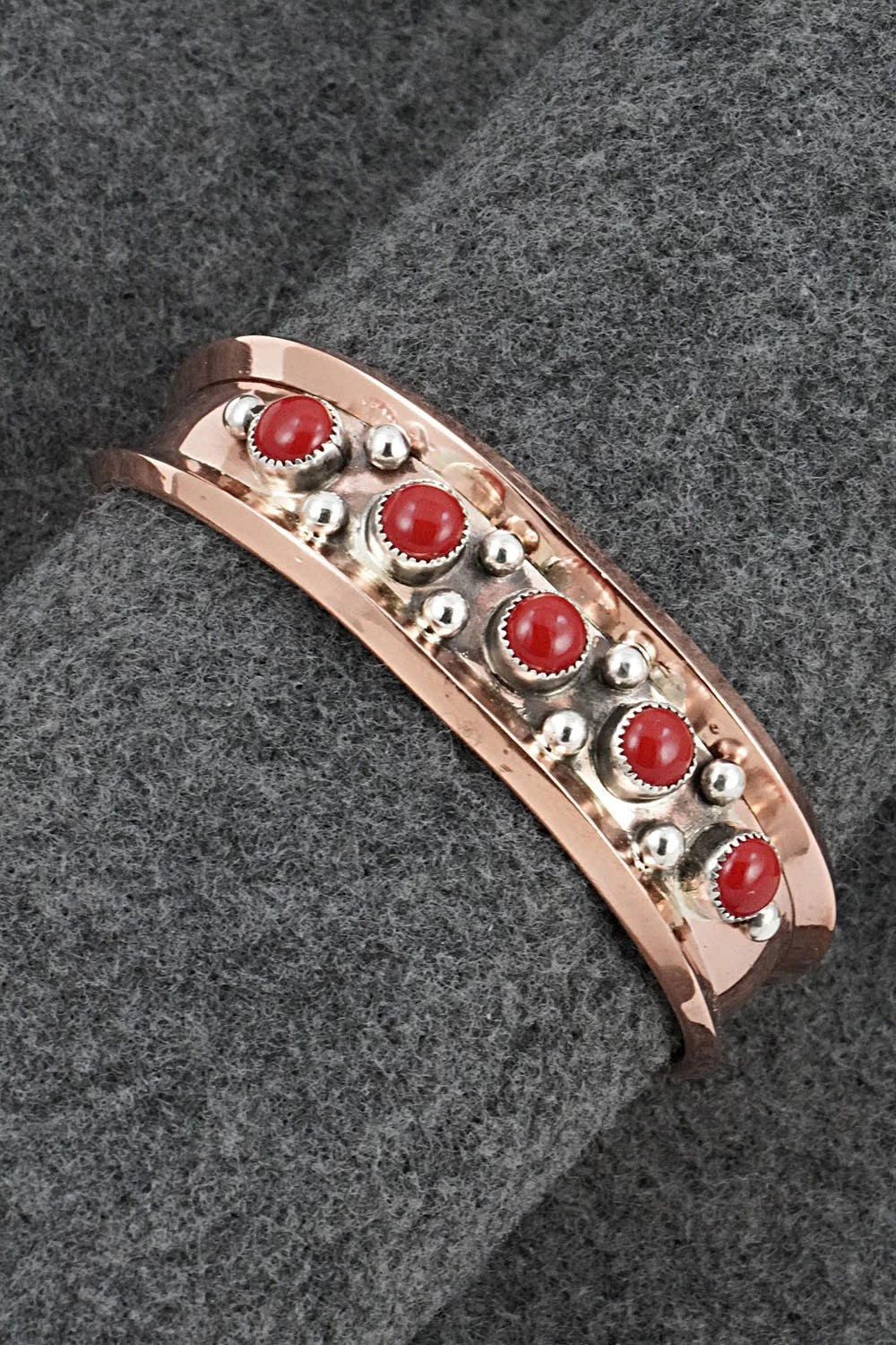 Coral & Copper Bracelet - Paul Largo