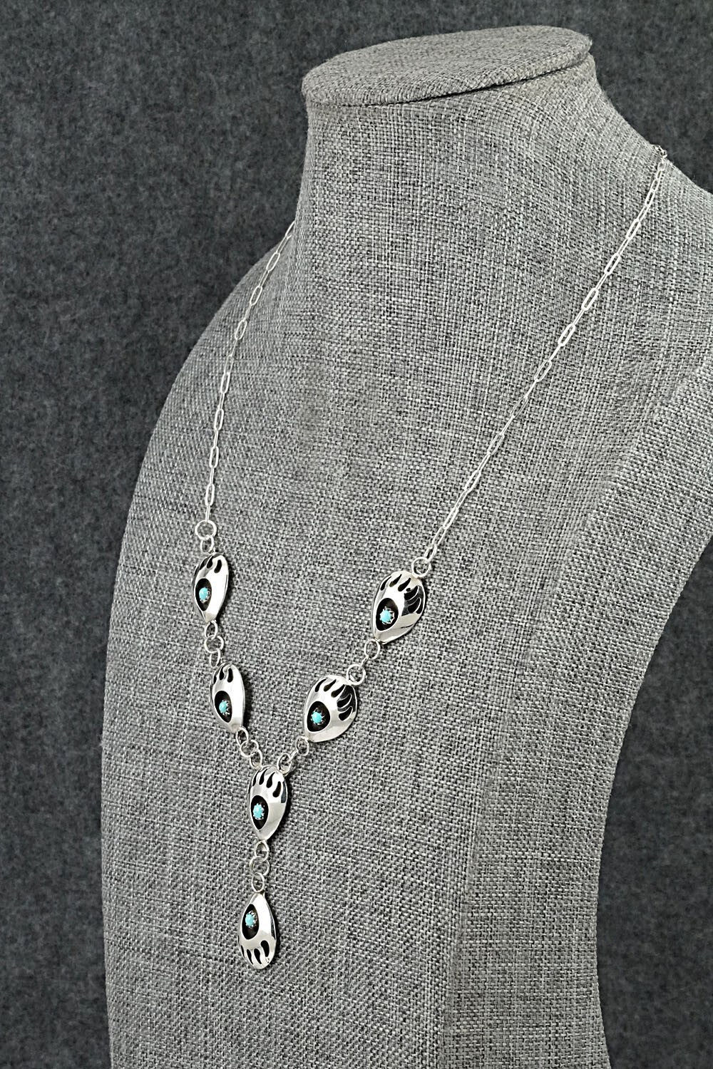 Turquoise & Sterling Silver Necklace - Leta Parker