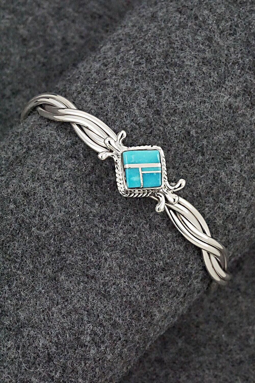 Turquoise & Sterling Silver Bracelet - James Manygoats