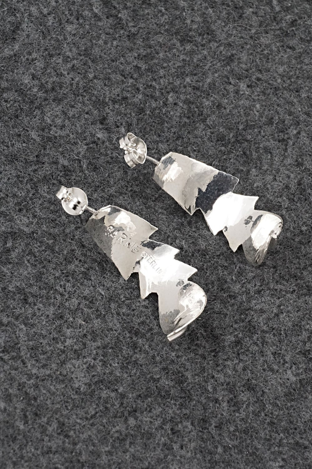 White Buffalo & Sterling Silver Earrings - Alan Barney