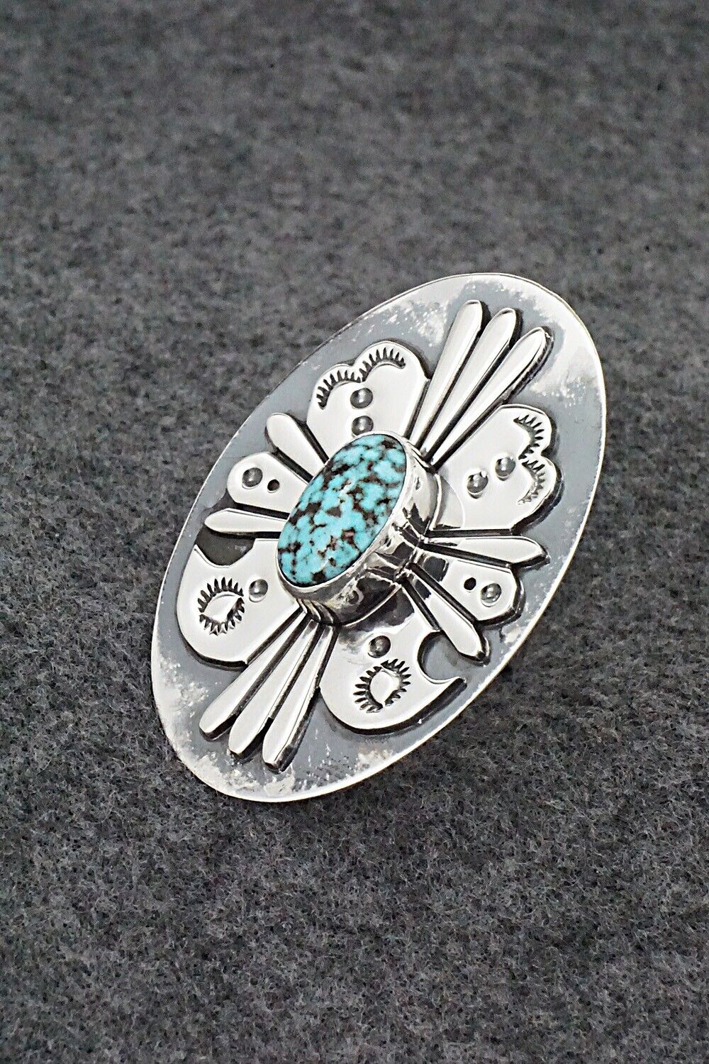 Turquoise & Sterling Silver Ring - Marita Benally - Size 7