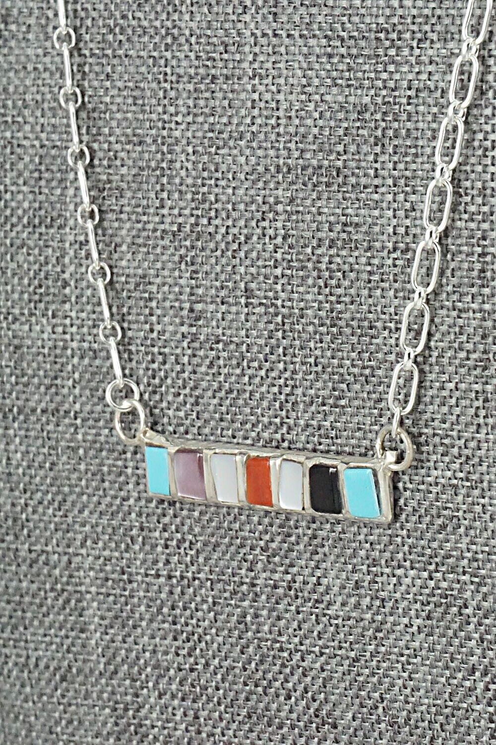 Multi-Stone & Sterling Silver Necklace - Glennetta Luna