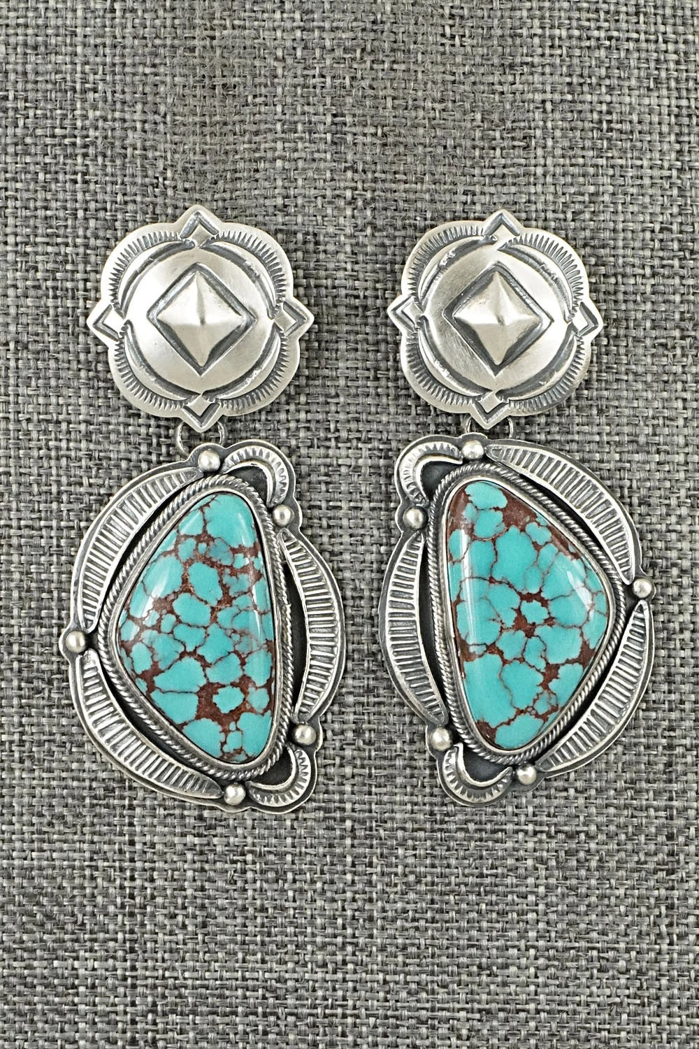 Turquoise & Sterling Silver Earrings - Randy Boyd