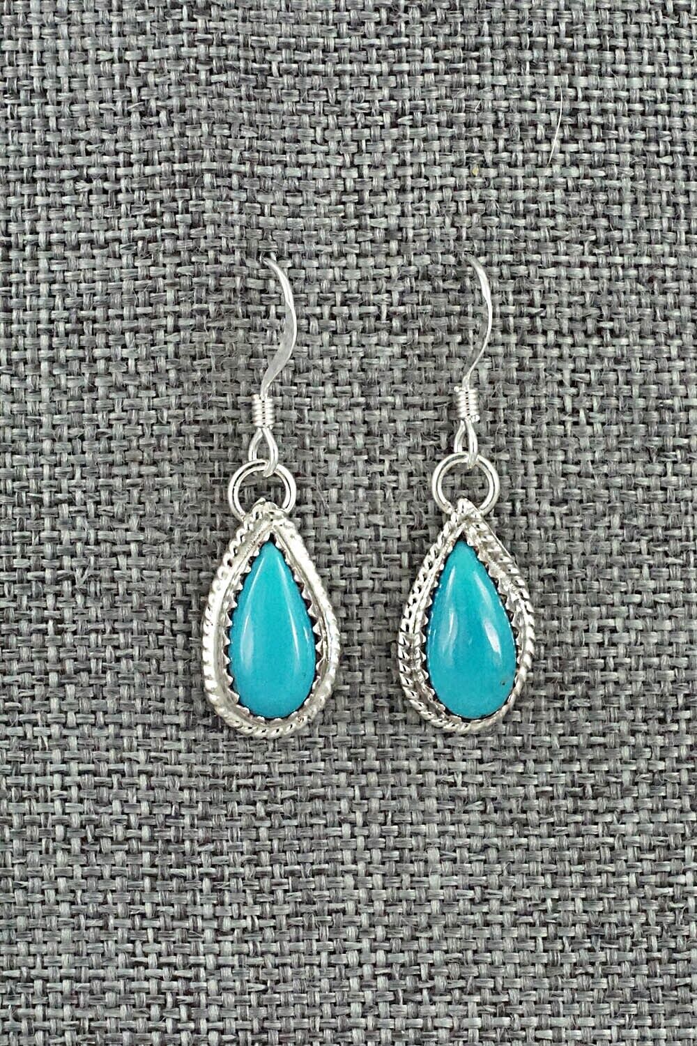 Turquoise & Sterling Silver Earrings - Angeline Platero