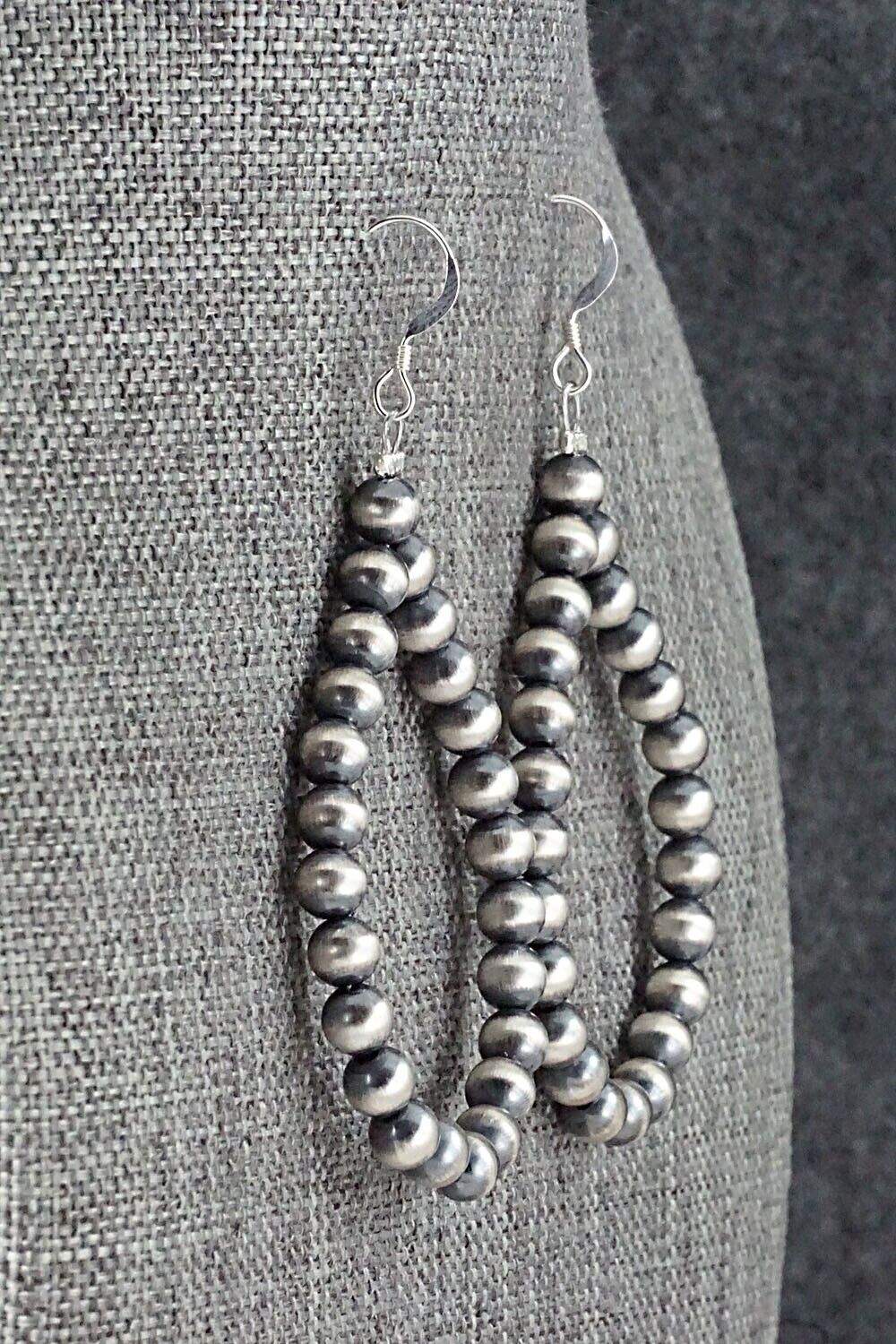 Sterling Silver Beaded Earrings - Louise Joe