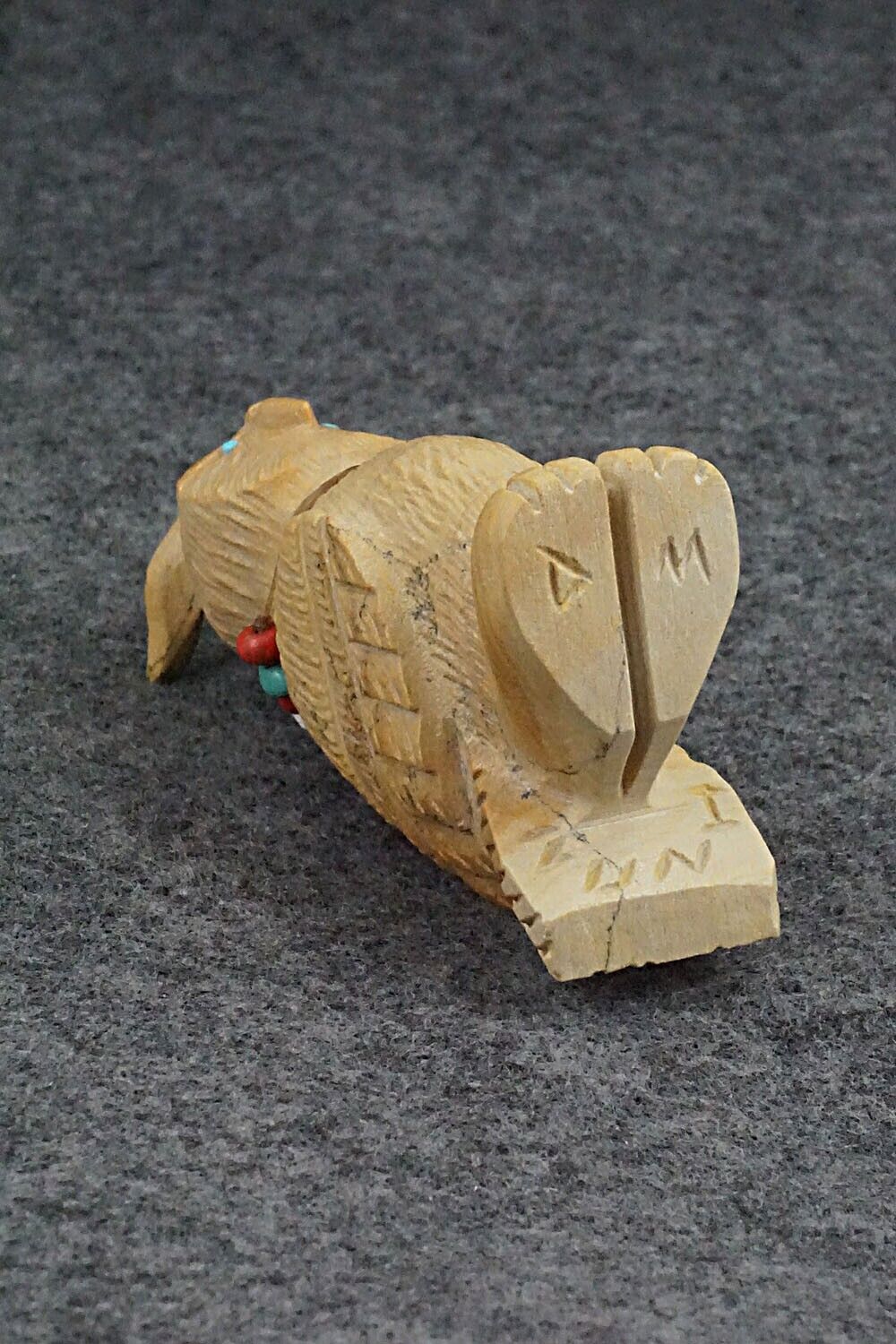 Horned Owl Zuni Fetish Carving - Douglas Martza