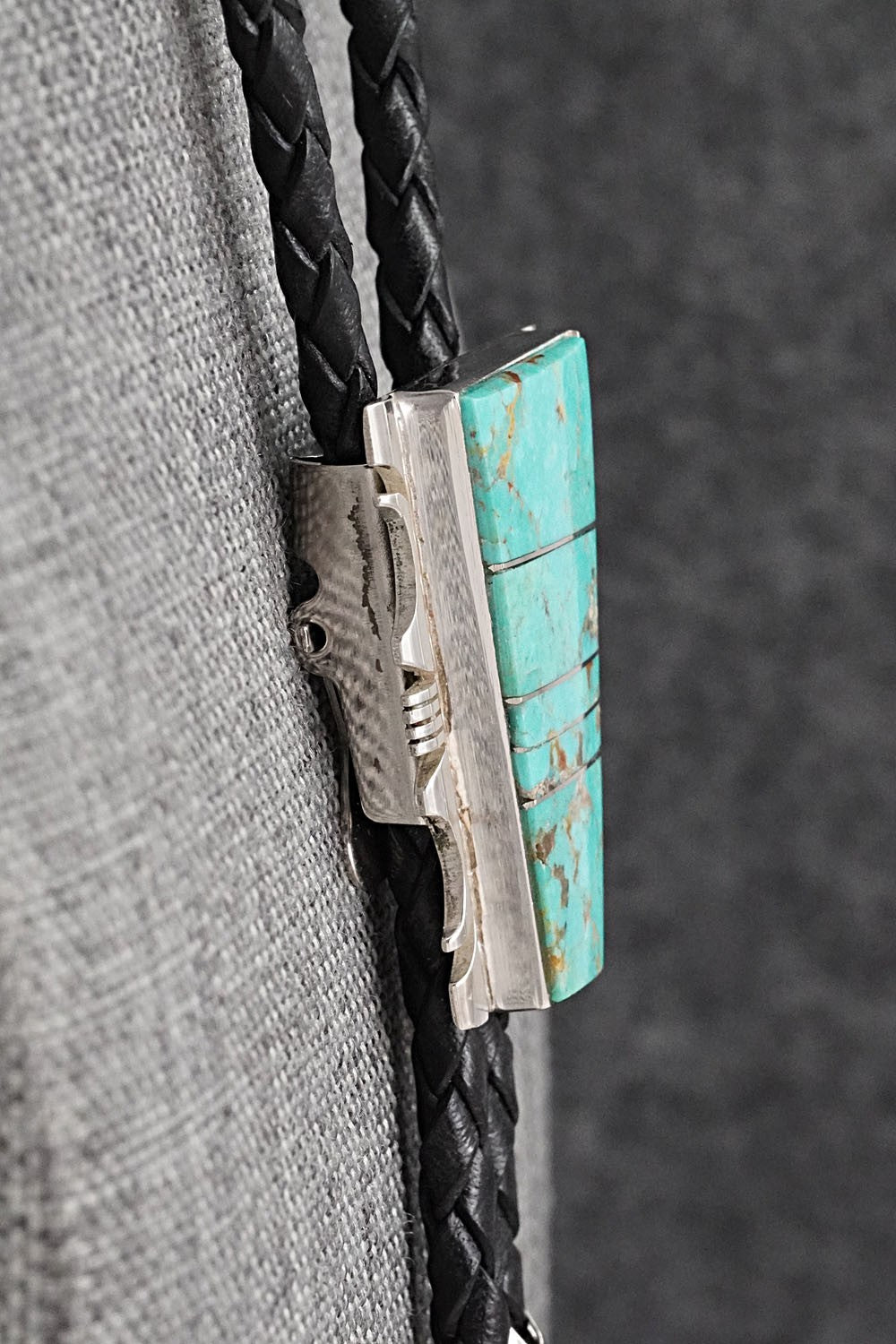 Turquoise & Sterling Silver Bolo Tie - Steve Francisco