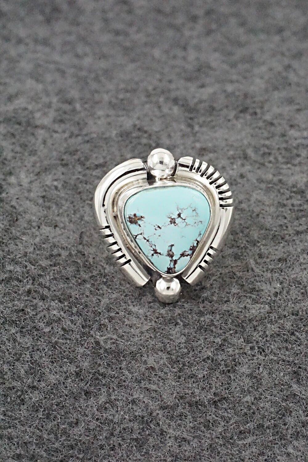 Turquoise & Sterling Silver Ring - Joelias Draper - Size 7 Adj.