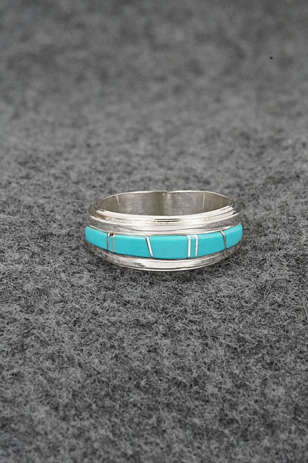 Turquoise & Sterling Silver Ring - Wilbert Muskett Jr. - Size 6.5