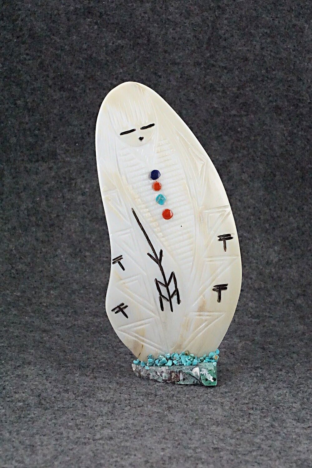 Corn Maiden Zuni Fetish Carving - Gloria Chattin