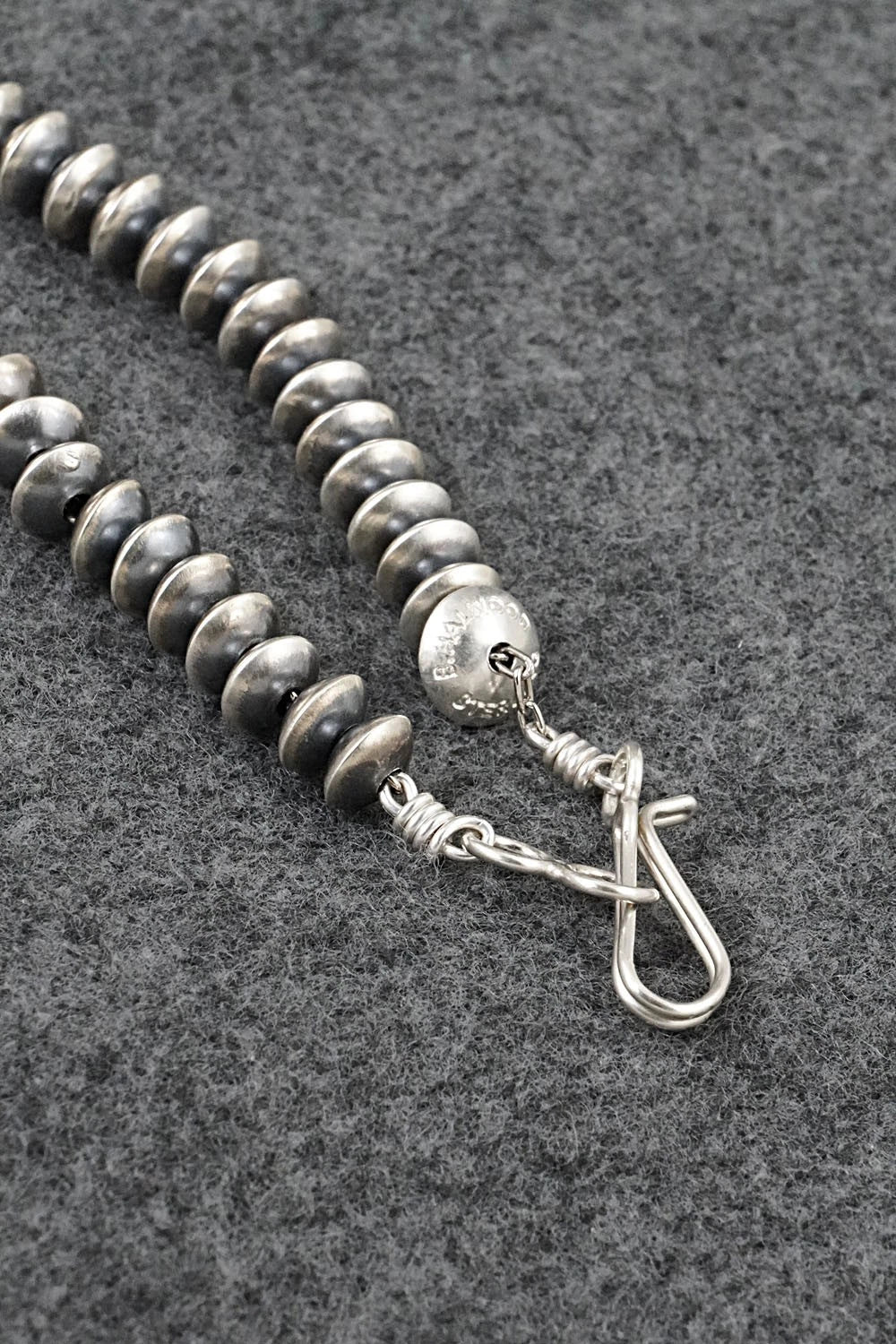 Sterling Silver Navajo Pearl Necklace 22" - Bryannen Halwood