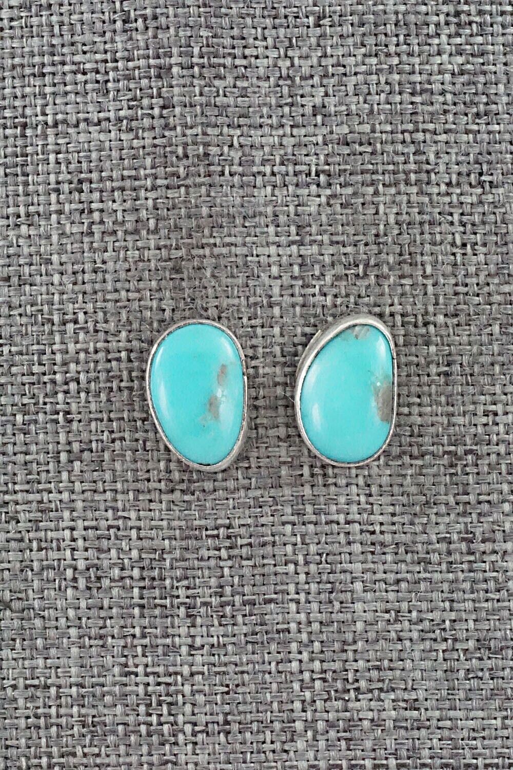 Turquoise & Sterling Silver Earrings - Marco Begaye