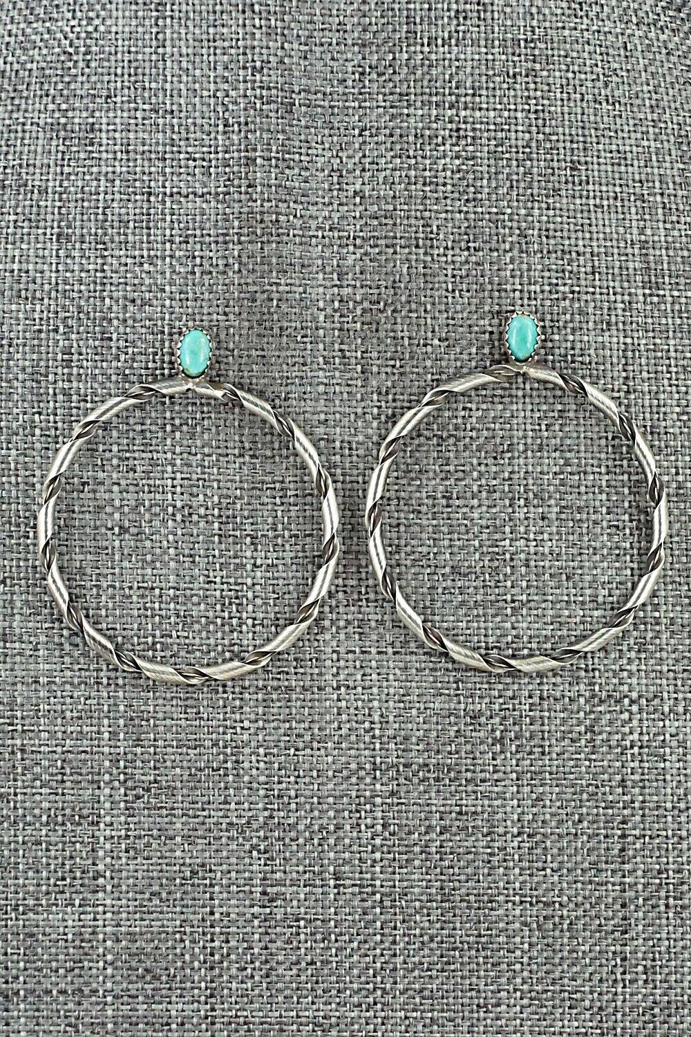 Turquoise & Sterling Silver Earrings - Nashina Tsosie