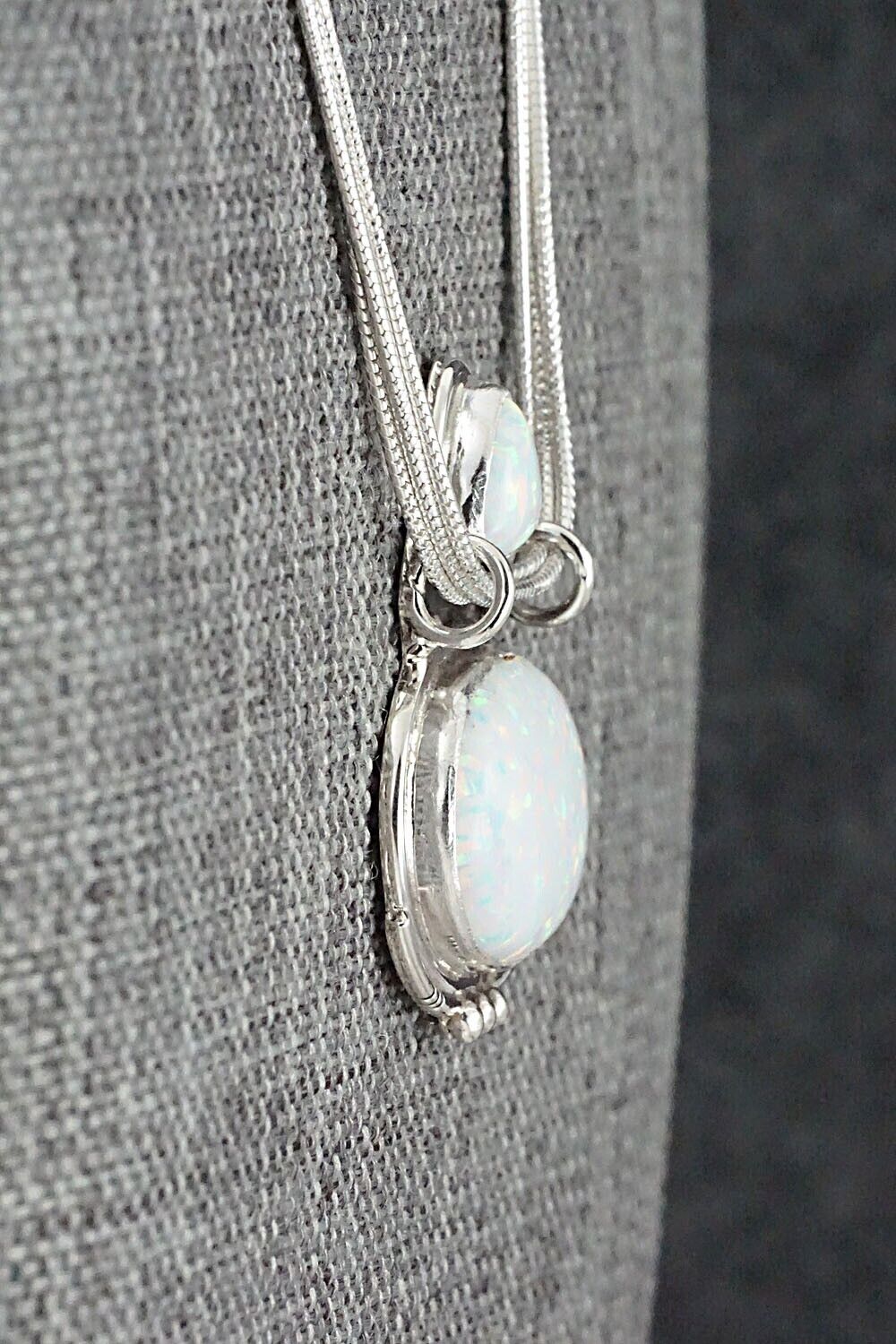Opalite & Sterling Silver Necklace - Rita Largo