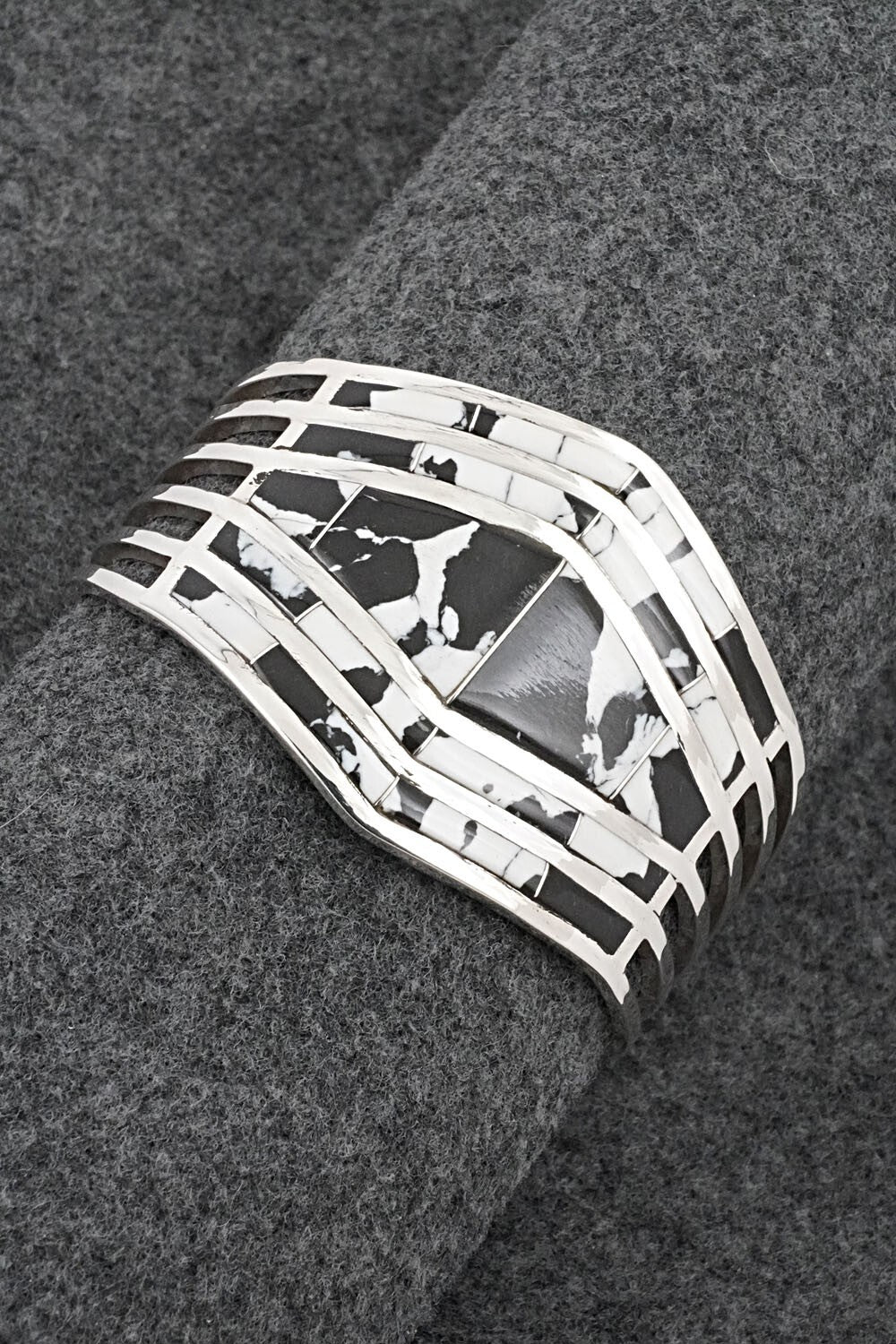 White Buffalo & Sterling Silver Bracelet - Andrew Enrico