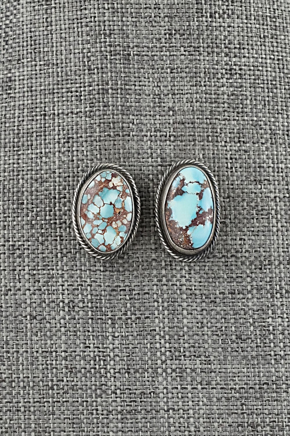 Turquoise & Sterling Silver Pendant and Earrings Set - Darrin Livingston