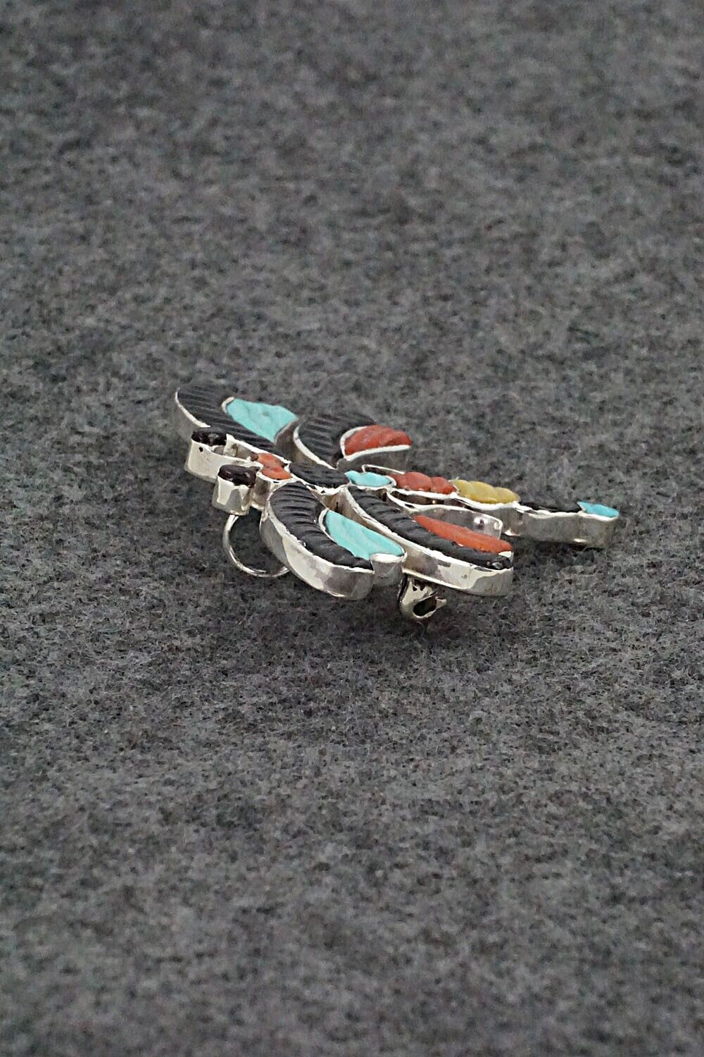 Multi-Stone and Sterling Silver Pendant/Pin - Tamera Pinto
