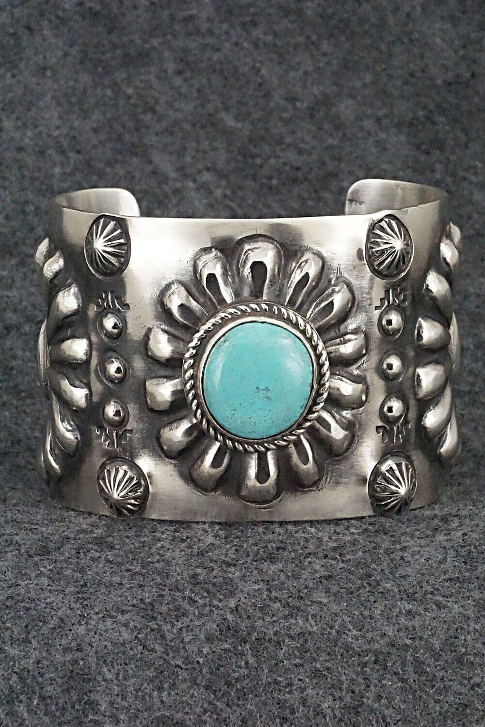 Turquoise & Sterling Silver Bracelet - Elvira Bill