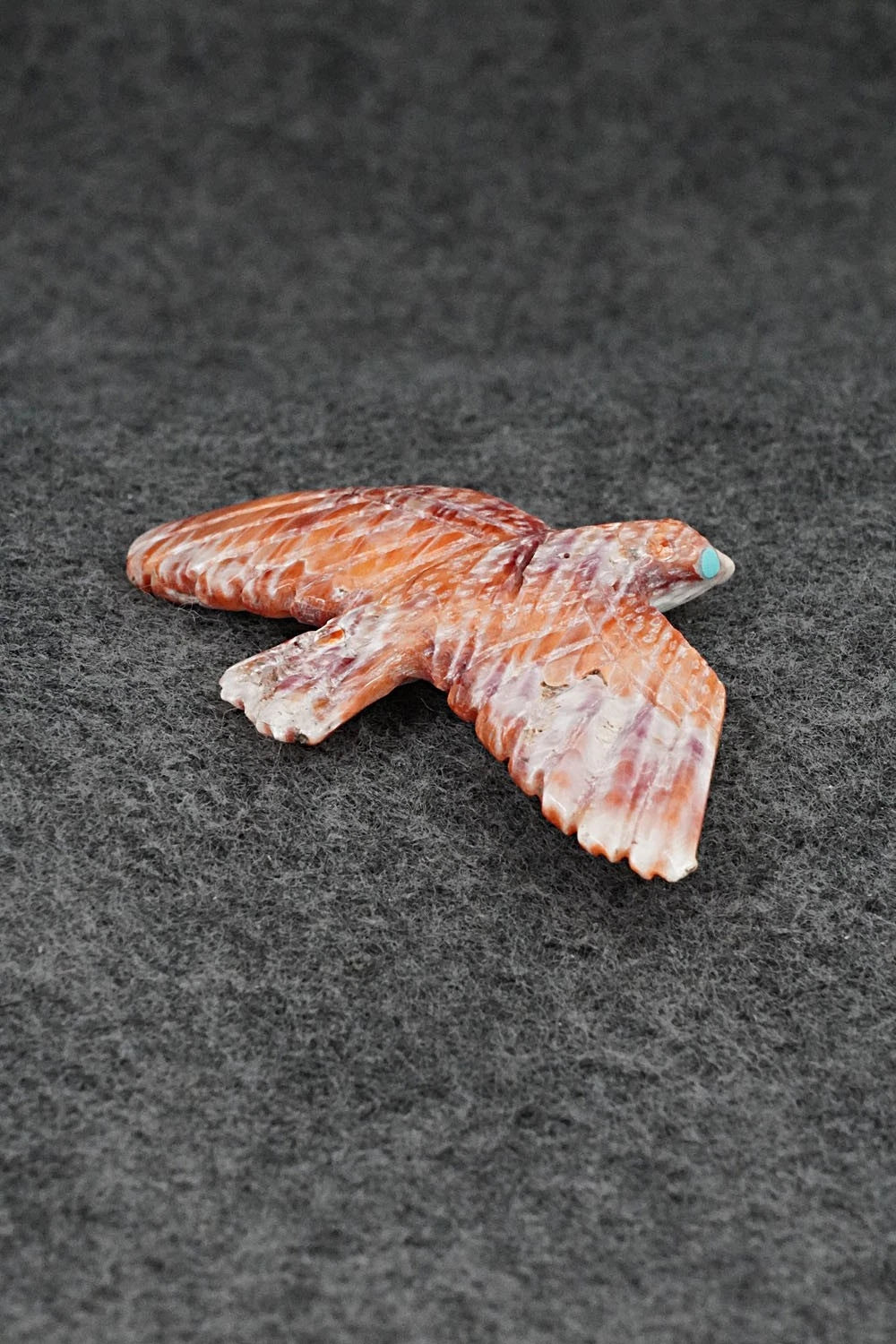 Eagle Zuni Fetish Carving - Erick Lonjose