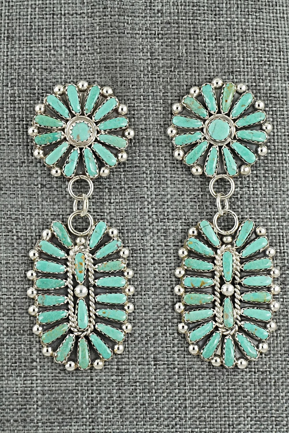 Turquoise & Sterling Silver Earrings - Philena Byjoe