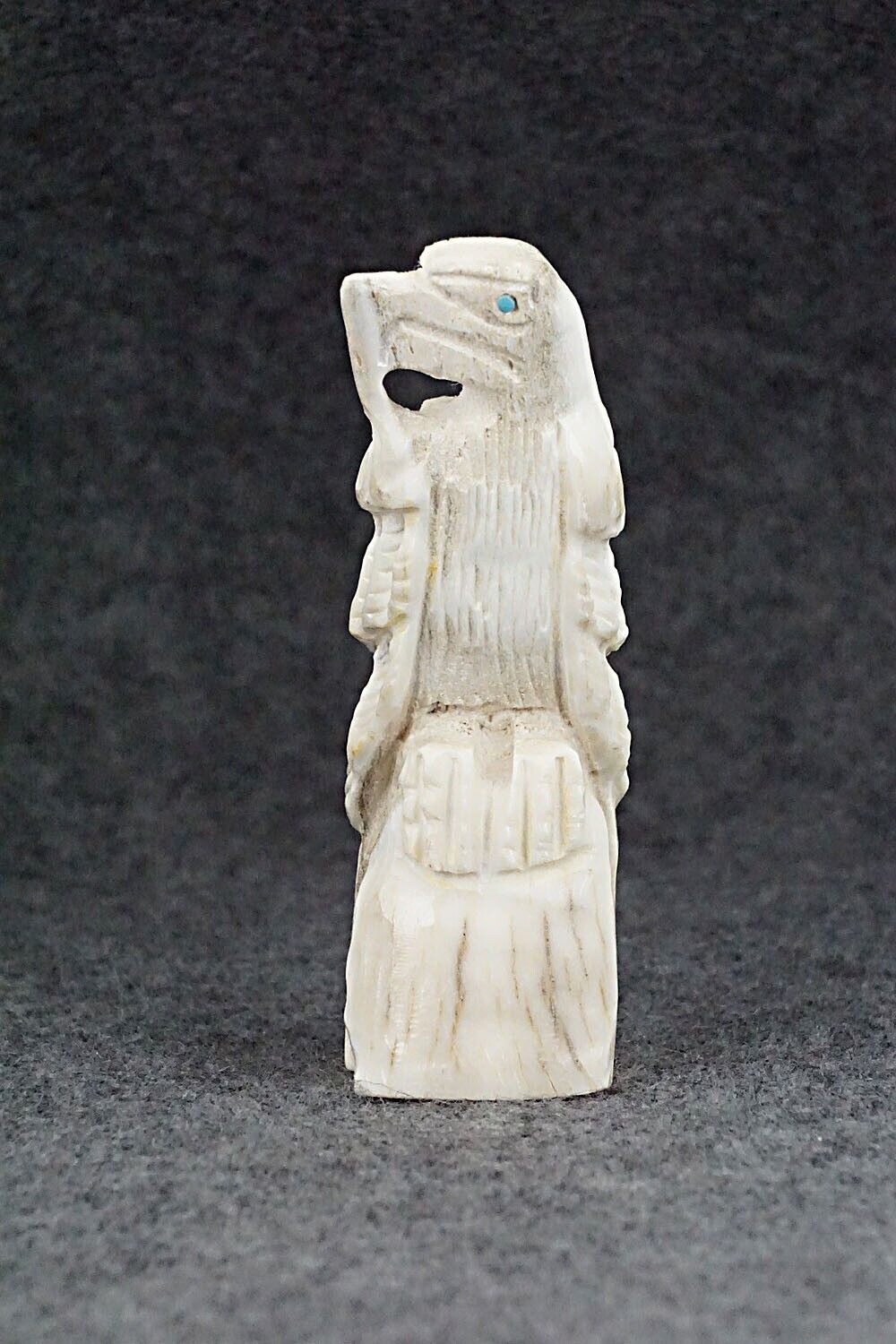 Eagle Zuni Fetish Carving - Jerrold Lahaleon