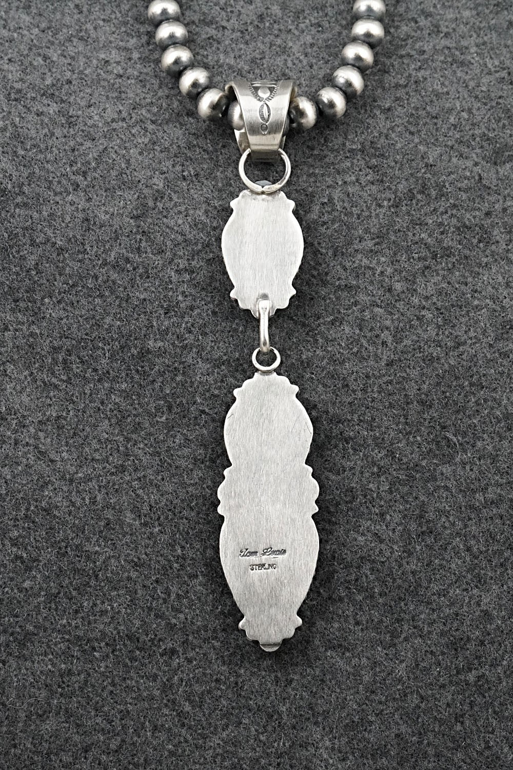 Turquoise & Sterling Silver Necklace - Tom Lewis