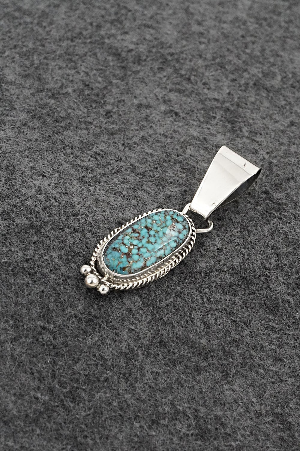 Turquoise & Sterling Silver Pendant - Rena Begay