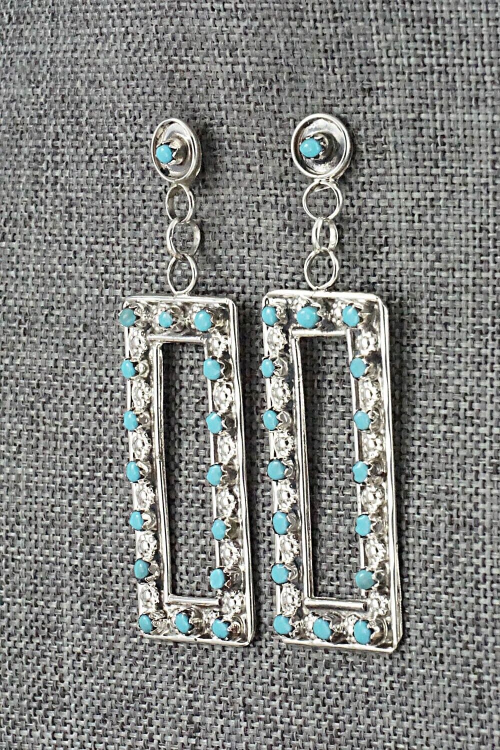 Turquoise & Sterling Silver Earrings - Marlon Quam