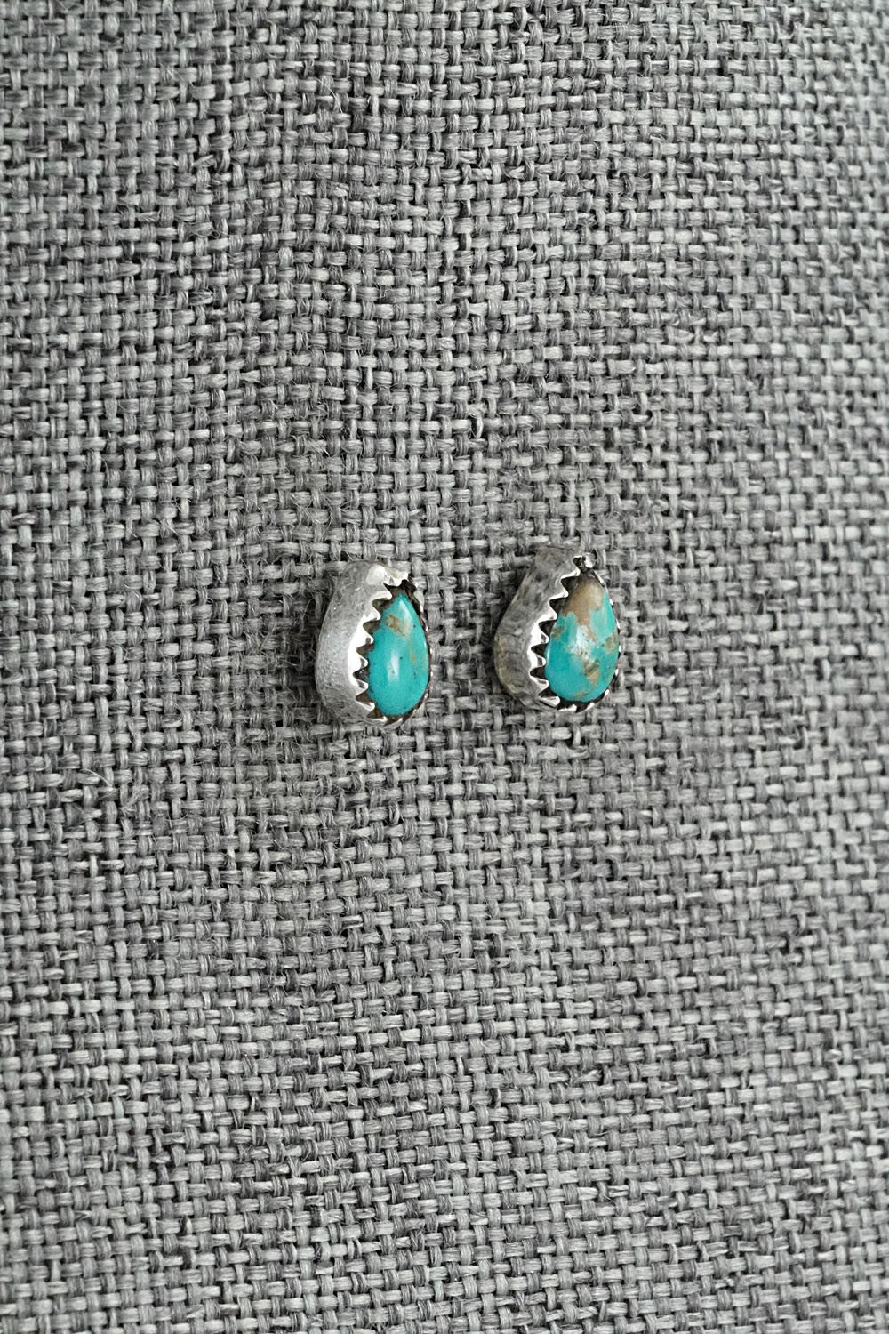 Turquoise & Sterling Silver Earrings - Gerald Joe