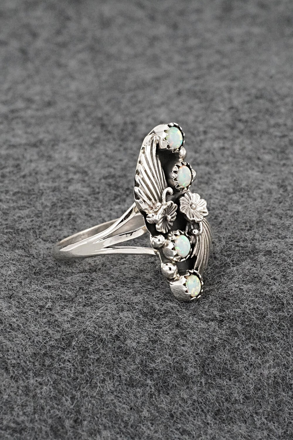 Opalite & Sterling Silver Ring - Judy Largo - Size 9