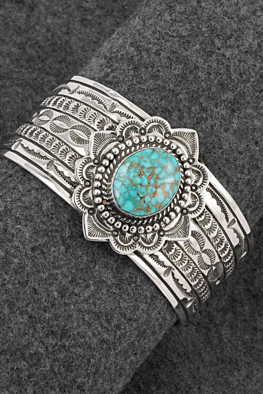 Turquoise & Sterling Silver Bracelet - Eula Wylie