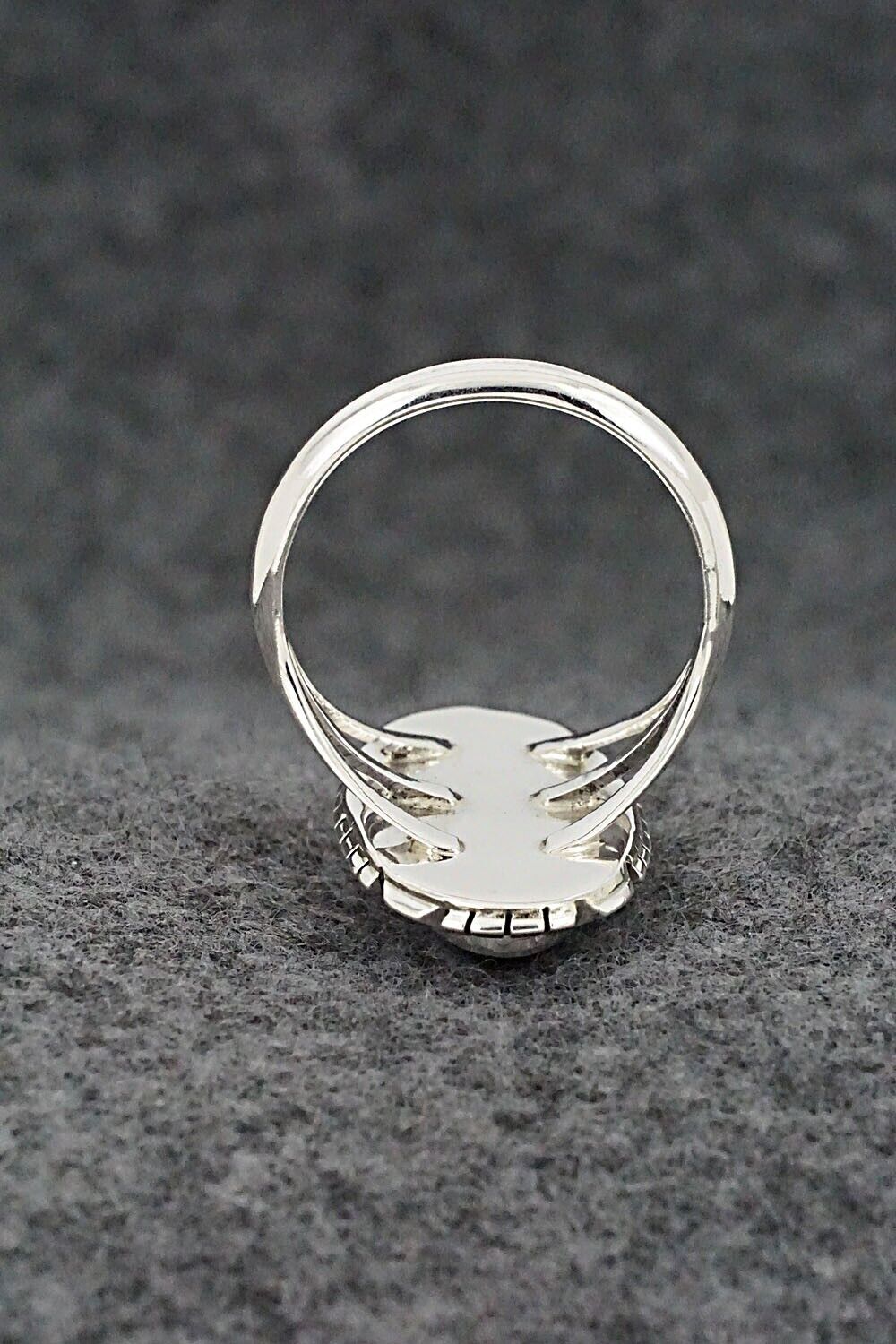 Onyx & Sterling Silver Ring - Amos Begay - Size 9.25