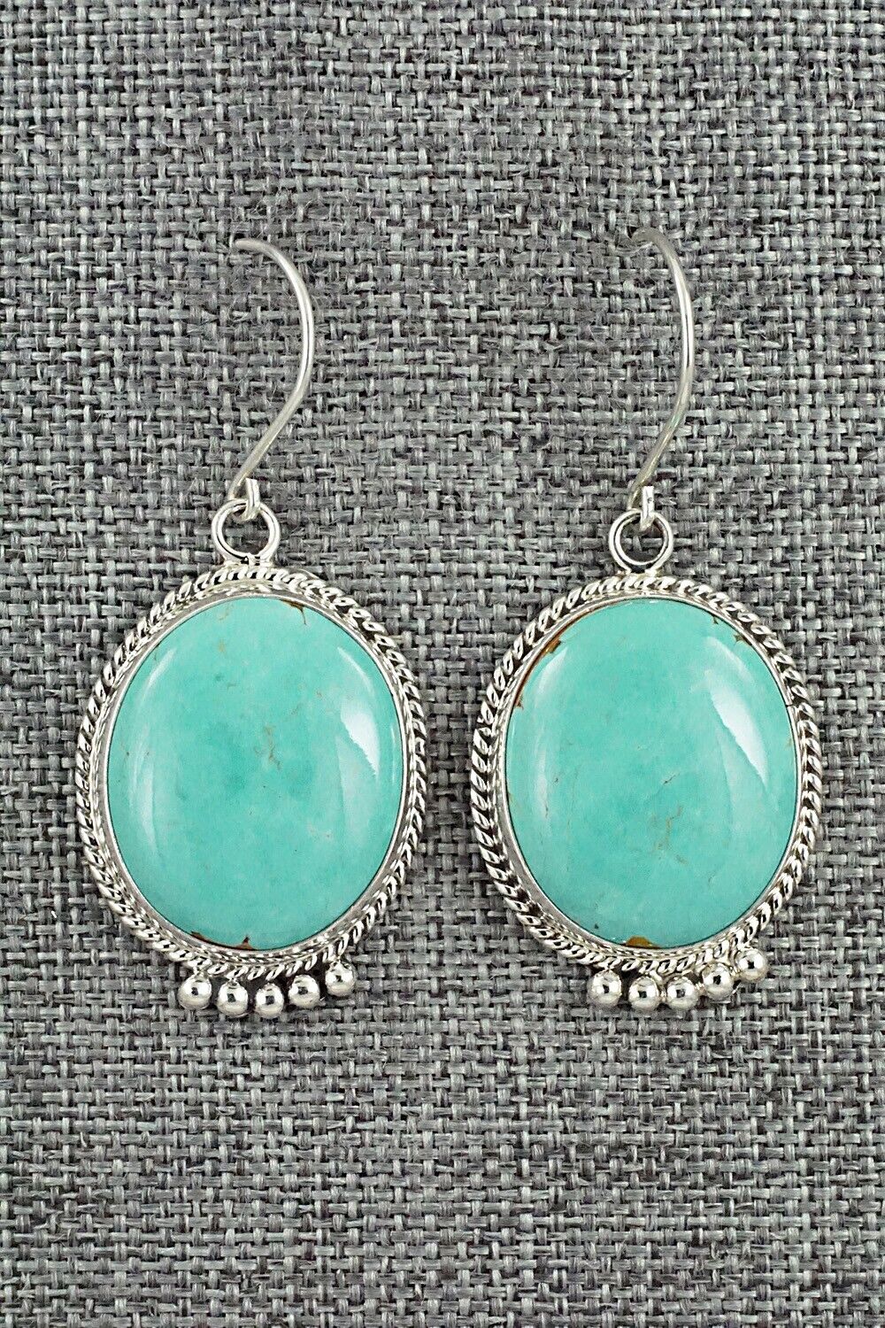 Turquoise & Sterling Silver Earrings - Rena Begay
