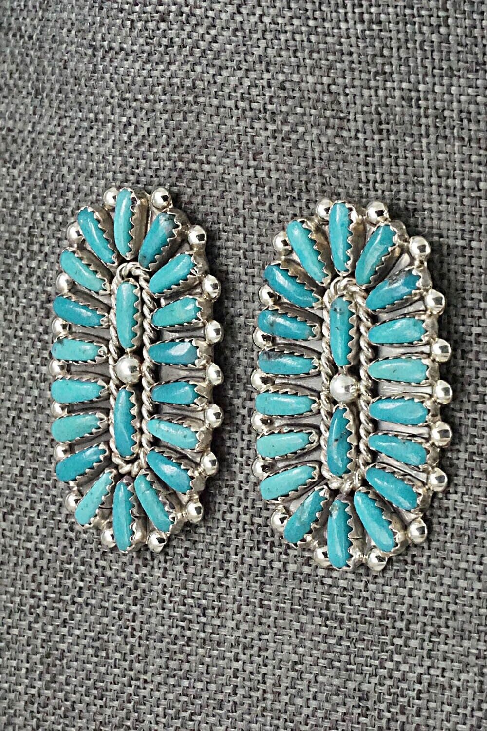 Turquoise & Sterling Silver Earrings - Philena Byjoe