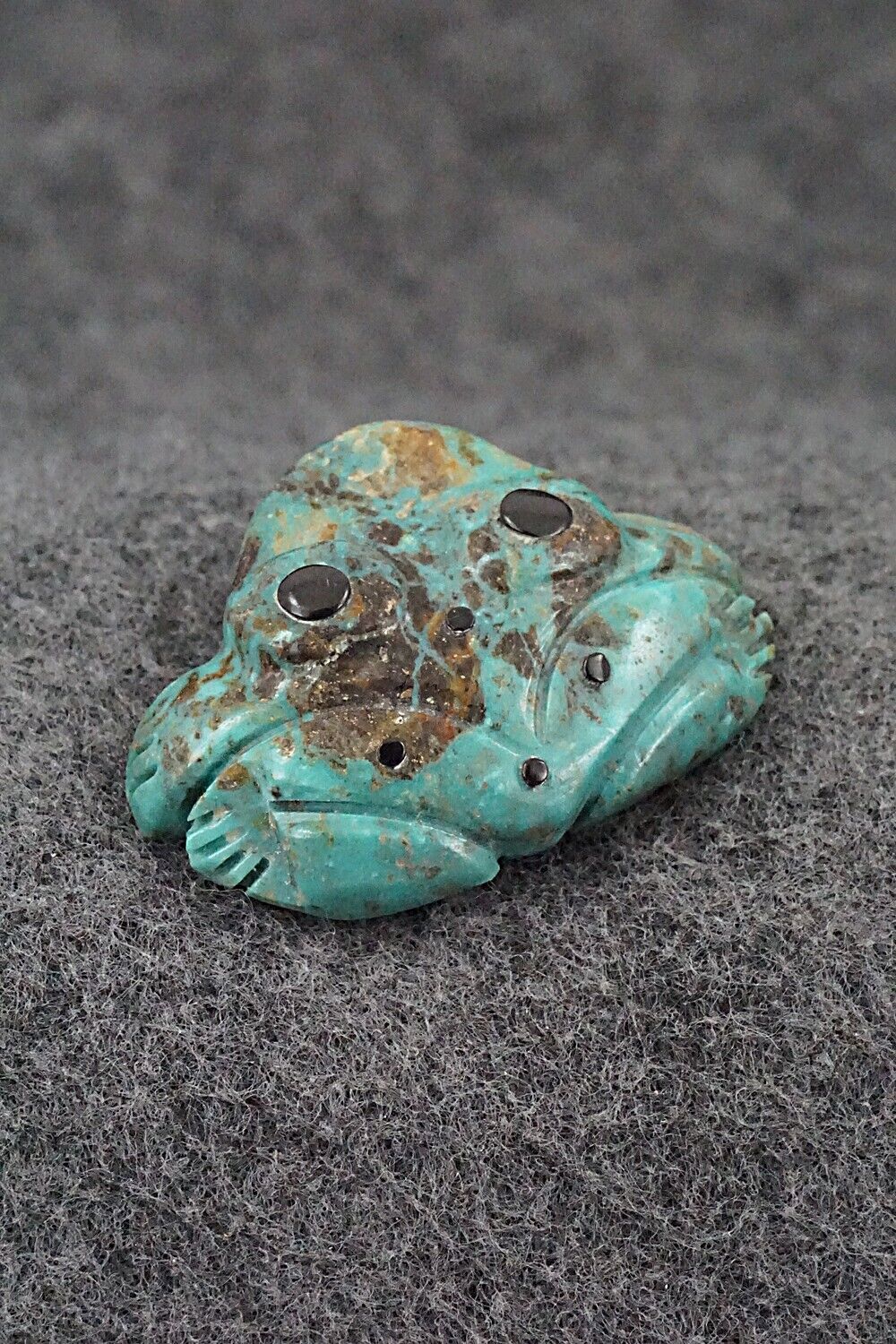 Frog Zuni Fetish Carving - Reynold Lunasee
