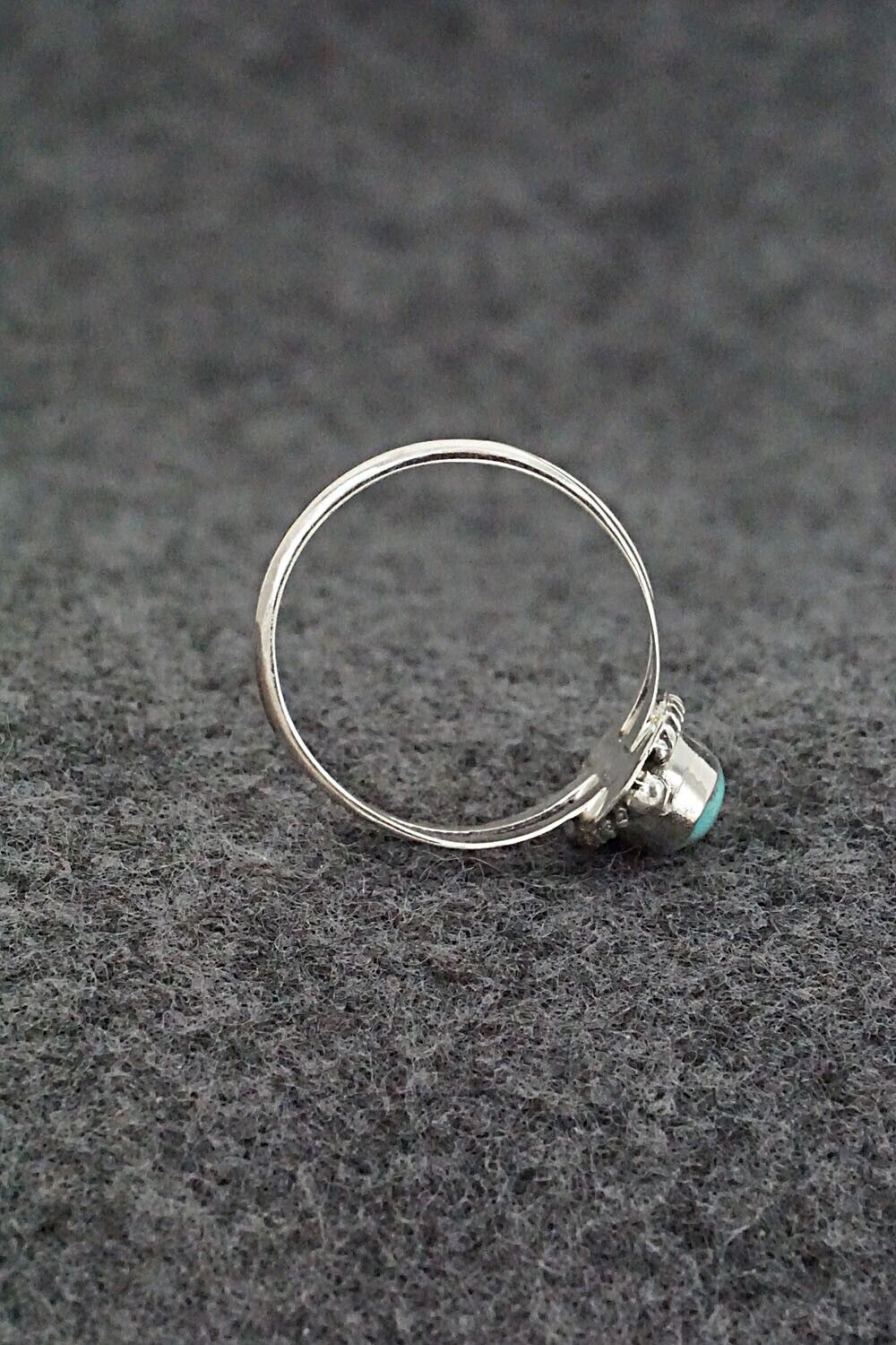 Turquoise & Sterling Silver Ring - Alice Rose Saunders - Size 6