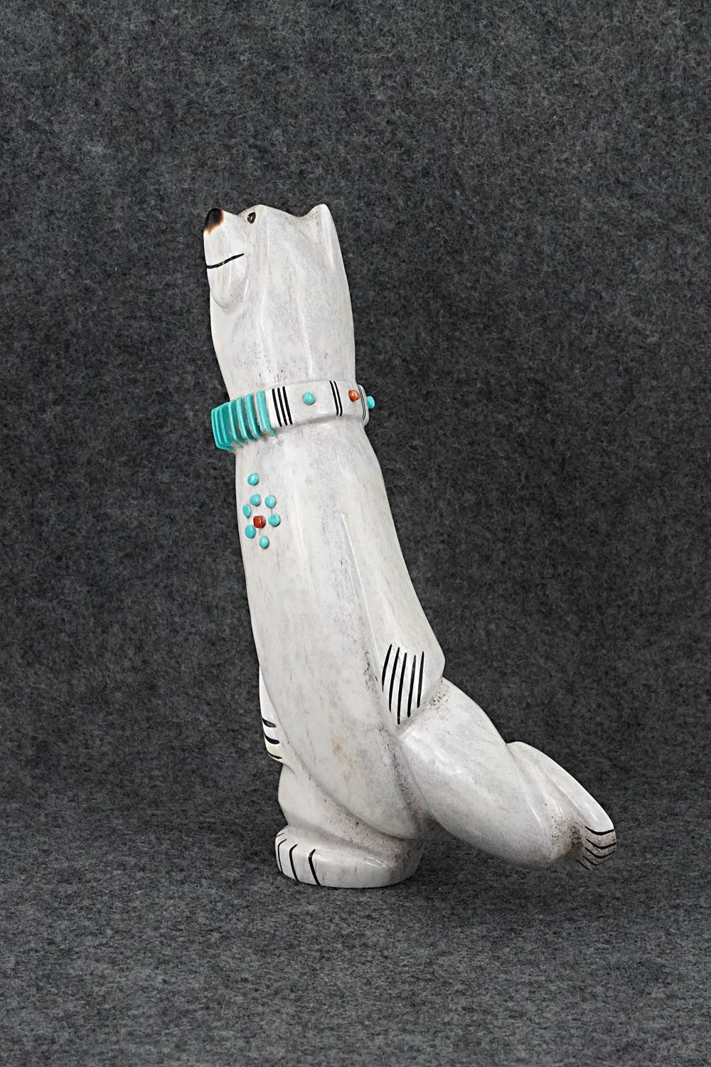 Dancing Bear Zuni Fetish Carving - Claudia Peina