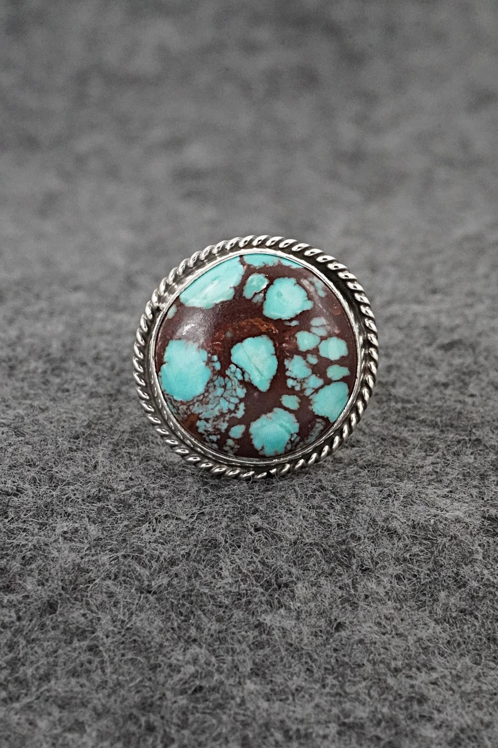 Turquoise & Sterling Silver Ring - Eugene Gruber - Size 7