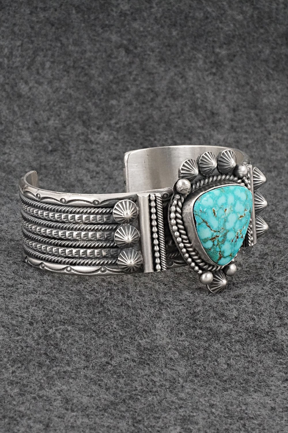 Turquoise & Sterling Silver Bracelet - Michael Calladitto